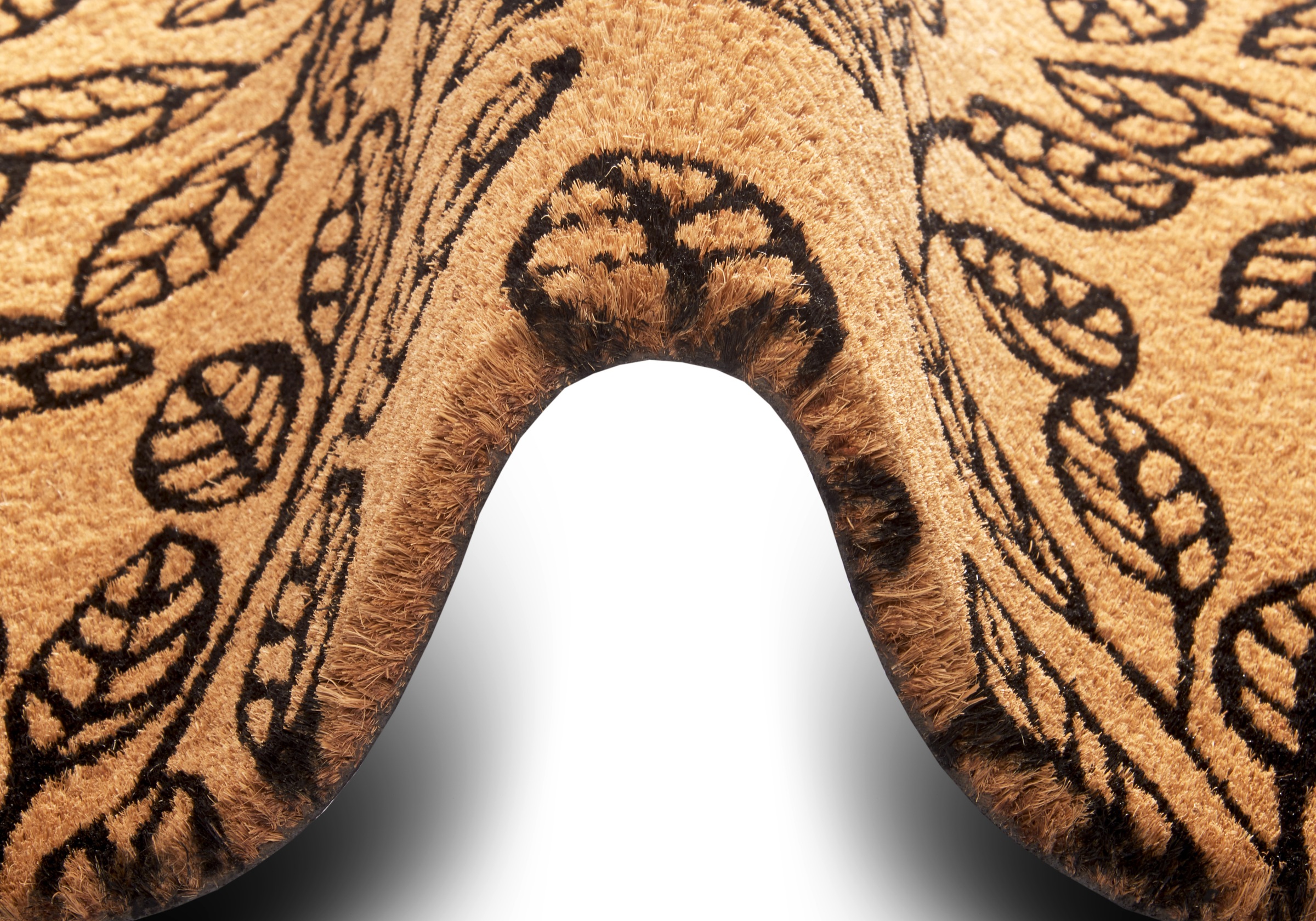 HANSE Home Fußmatte »Leafs, Türmatte«, rechteckig, 15 mm Höhe, Kokos, Schmutzfangmatte, Outdoor, Rutschfest, Innen, Kokosmatte, Flur