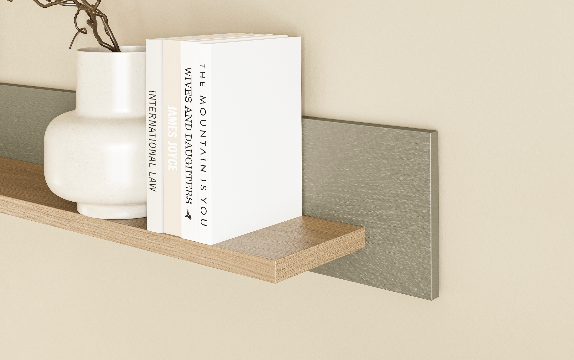 Home affaire Wohnwand »Stranda, moderne Anbauwand, Komplettset im Scandi-Style«, (4 St.), enthält Vitrine, Lowboard, Highboard und Wandboard, 364 cm breit