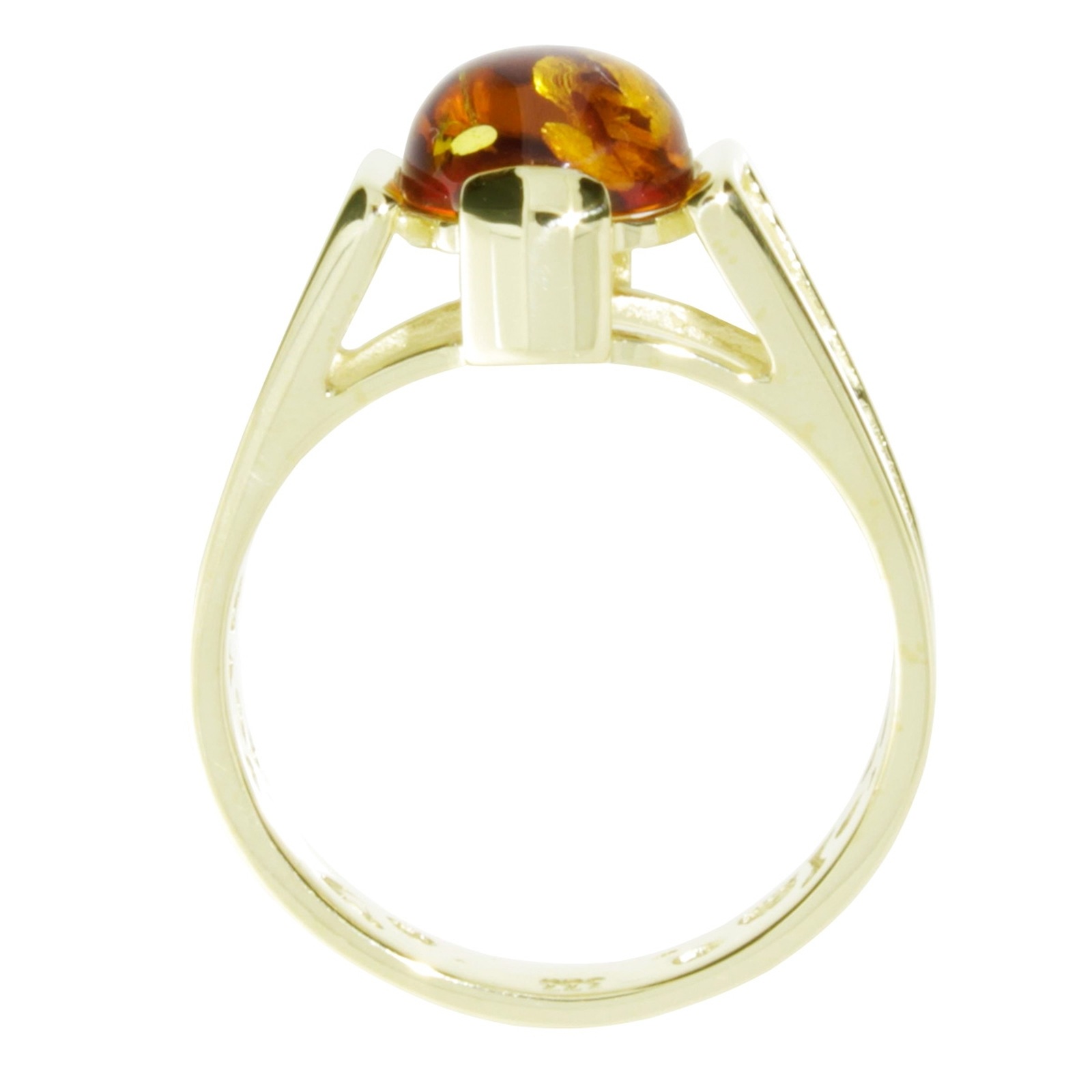 OSTSEE-SCHMUCK Fingerring »- Kiruna - Gold 333/000 - Bernstein«