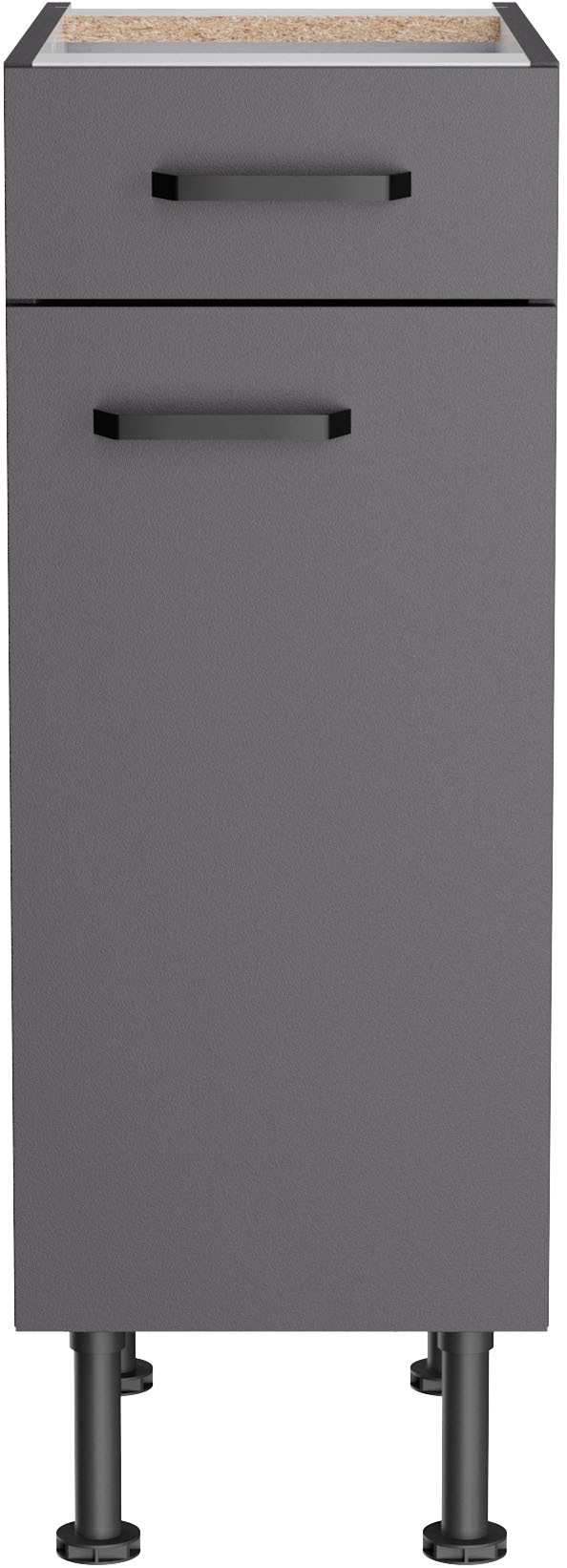 KOCHSTATION Unterschrank »KS-Paula« 30 cm breit, 87 cm hoch, mit 1 Schubkasten, 1 Tür, 1 Einlegeboden