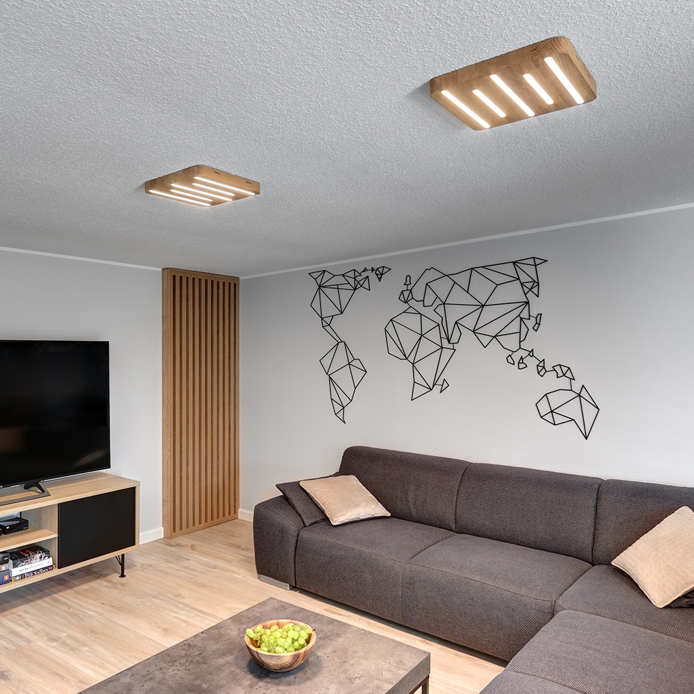 SPOT Light LED Inklusive Deckenleuchte kaufen Jahren 3 Garantie Eichenholz, Naturprodukt Nachhaltig XXL aus 24V LED 5 | »NEELE«, flammig-flammig, online mit Module
