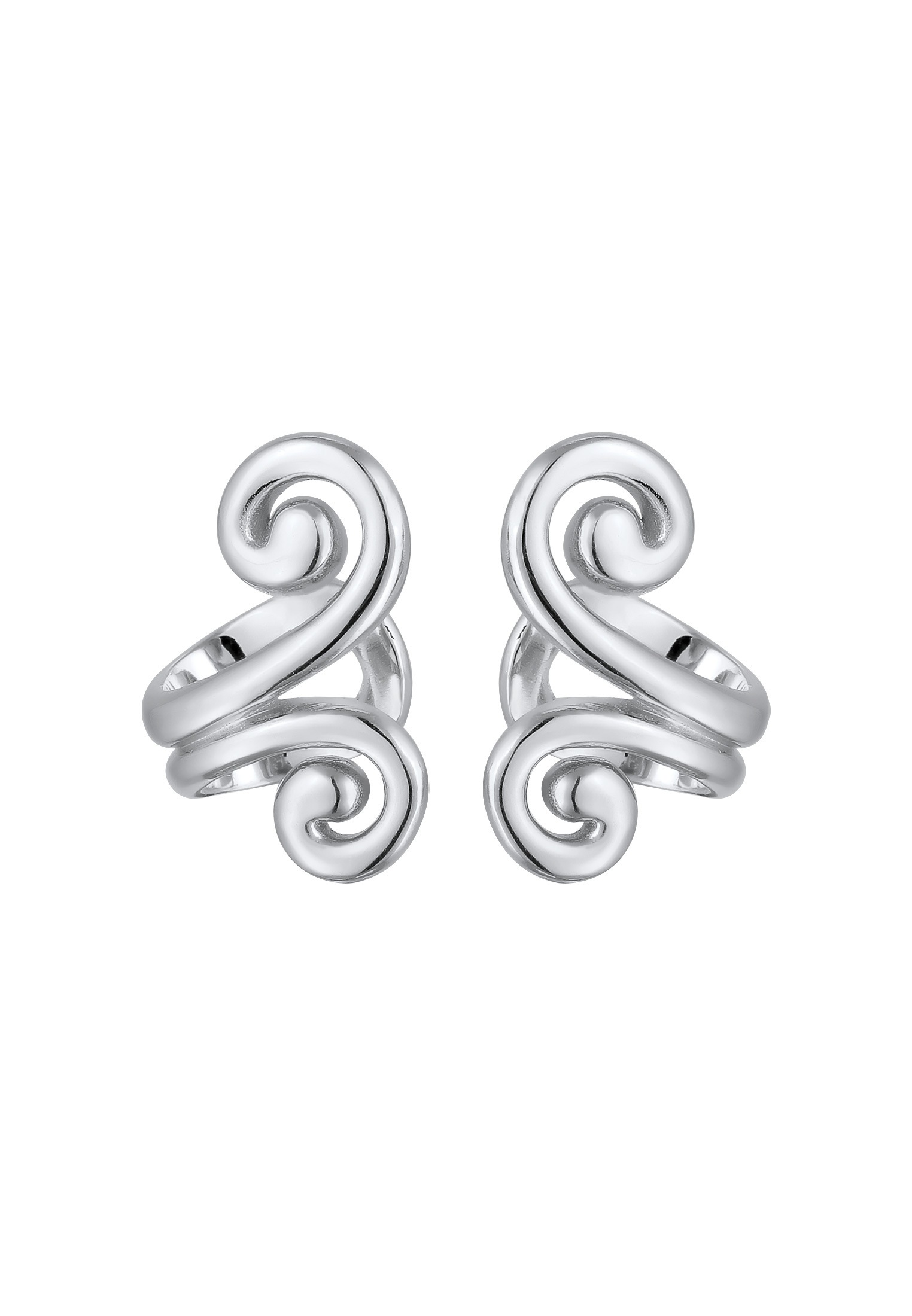 Elli Paar Ohrklemmen »Ohrringe Earcuff Spirale 925 Sterling Silber«