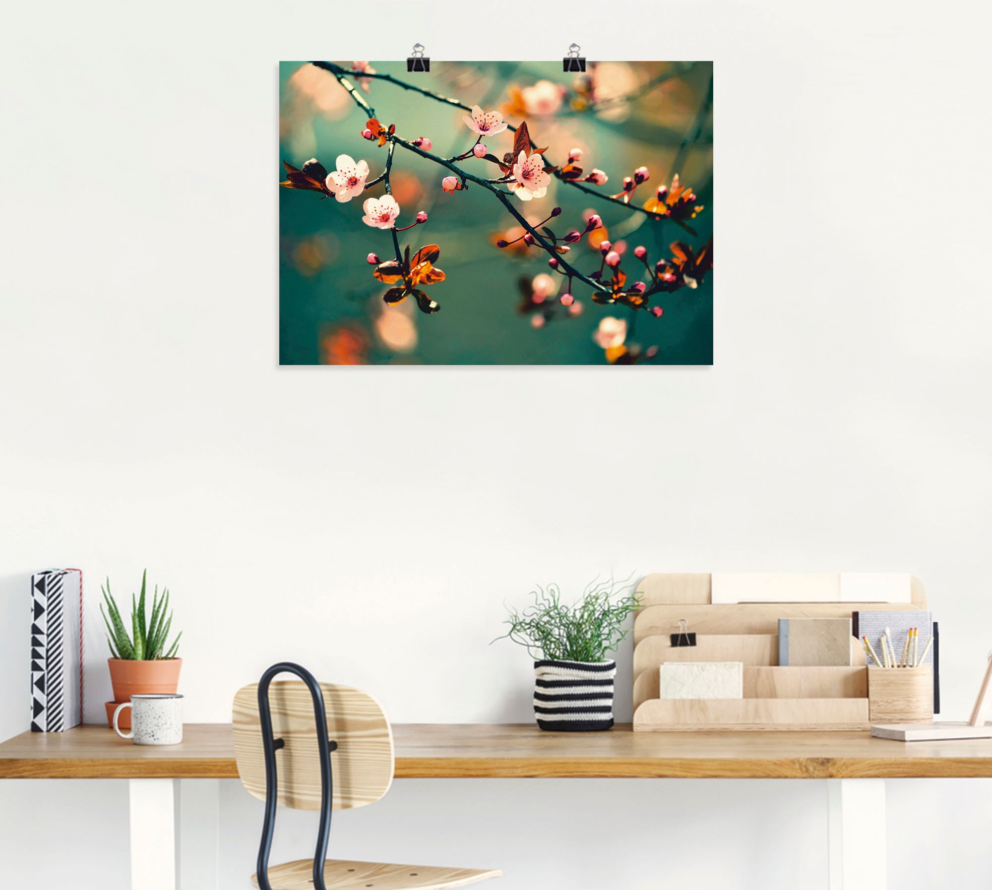 Artland Wandbild »Japanische Kirsch Sakura Blumen« Blumen 1 Stk. tlg. als Leinwandbild, Poster in verschied. Größen