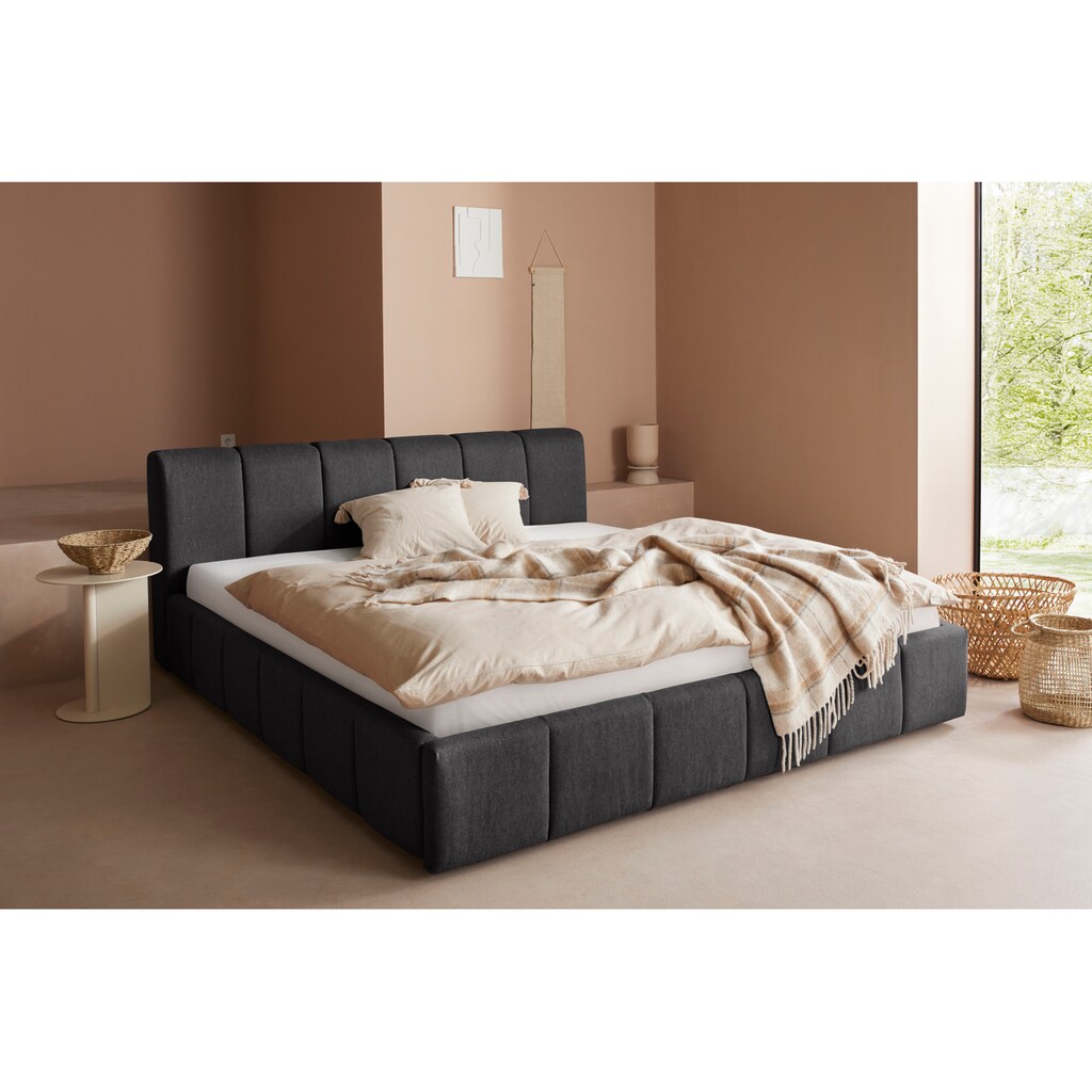 LeGer Home by Lena Gercke Polsterbett »Maileen«, in 5 Breiten und 3 Farben, incl. Rollrost