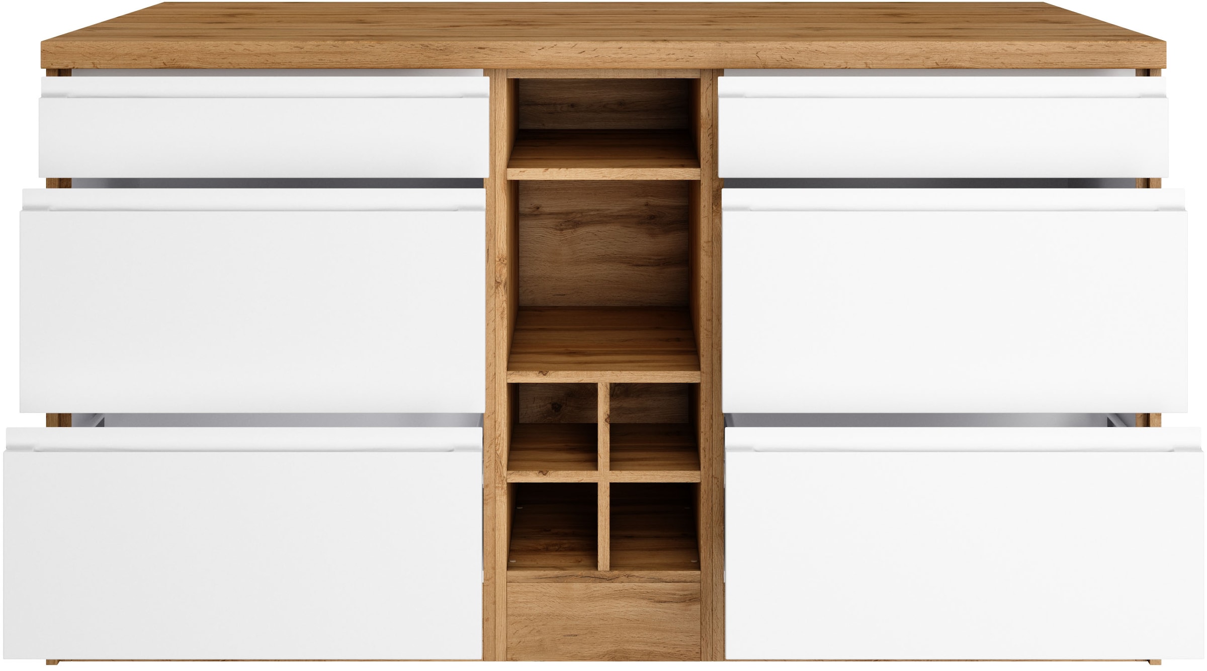 KOCHSTATION Kücheninsel »KS-Bruneck, Breite 153 cm«, MDF-Fronten, Arbeitsplatte 38mm stark
