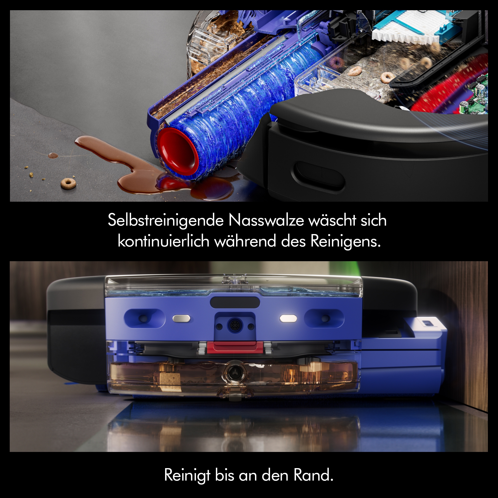 DYSON Saugroboter »mit Wischfunktion spot+scrub Ai« Beseitigt versteckte Flecken mithilfe fortschrittlicher KI