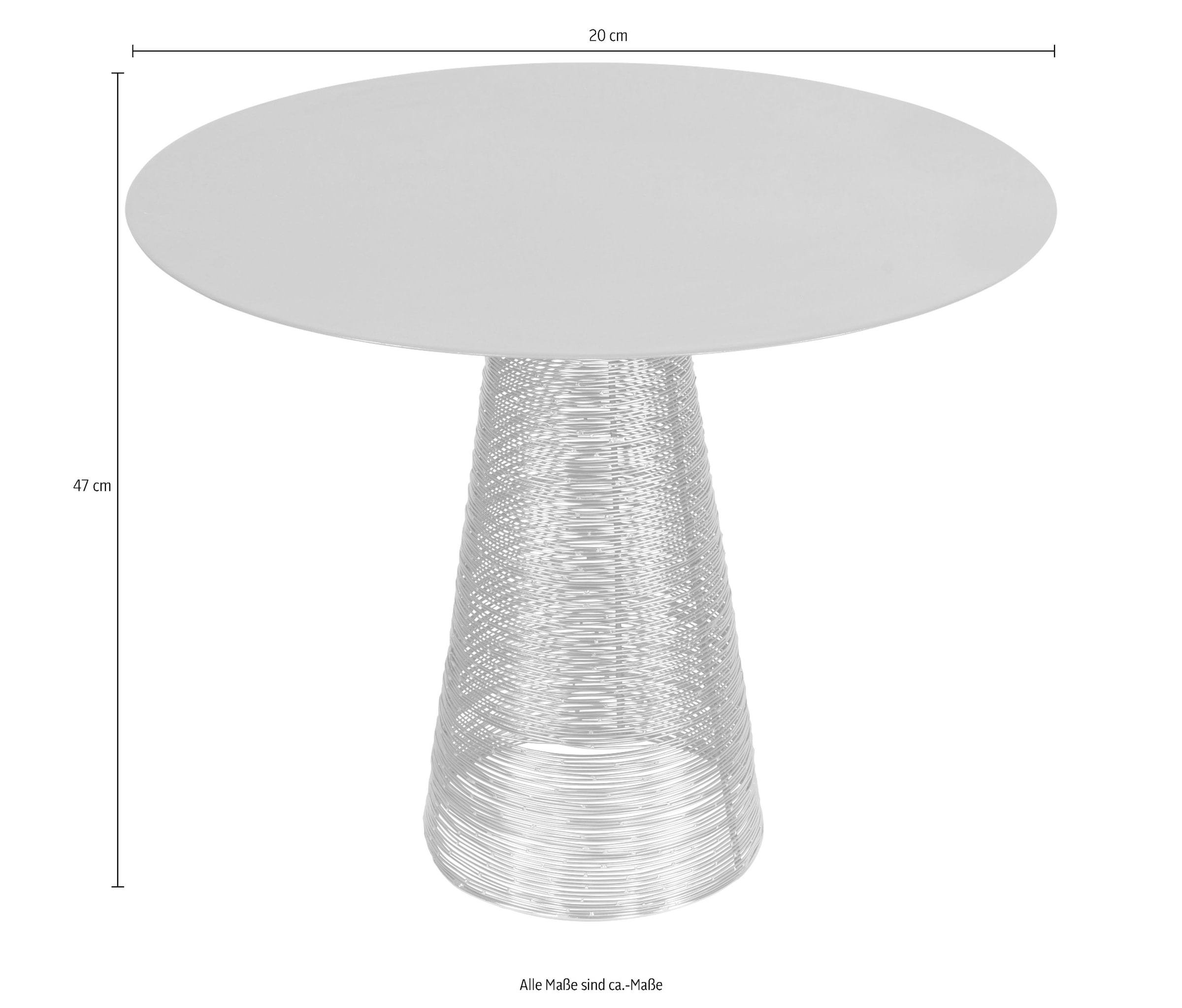 Kayoom Beistelltisch »Scotch 525, runde Tischplatte,einfach abwischbare, glatte Oberfläche« 1 Stk. tlg. Interessantes Gestell, aktuelle Farben, pflegeleicht