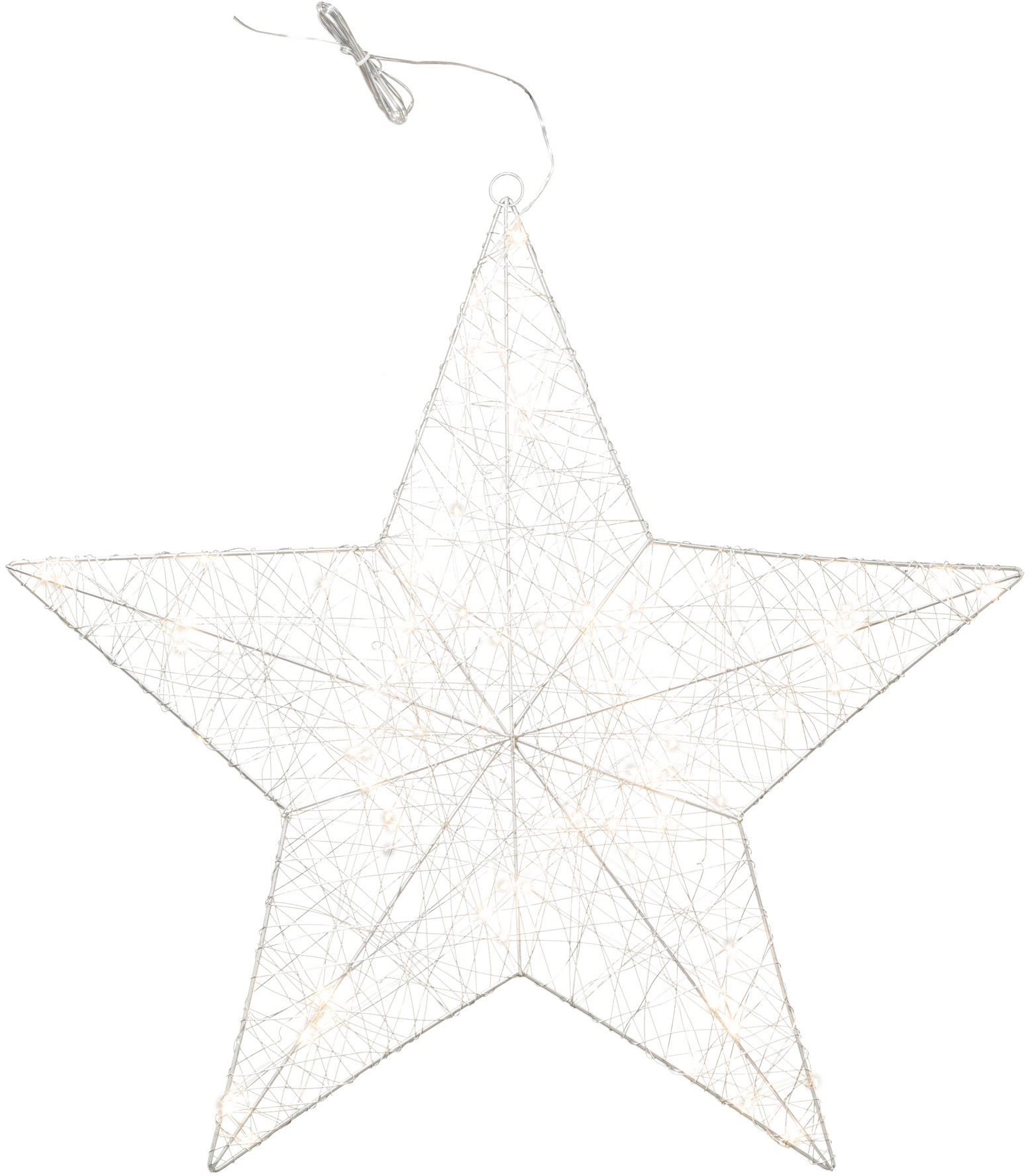Creativ light LED Stern »Weihnachtsstern, Weihnachtsdeko«, aus Draht, mit  70 LED\'s, Ø 70 cm online kaufen | mit 3 Jahren XXL Garantie