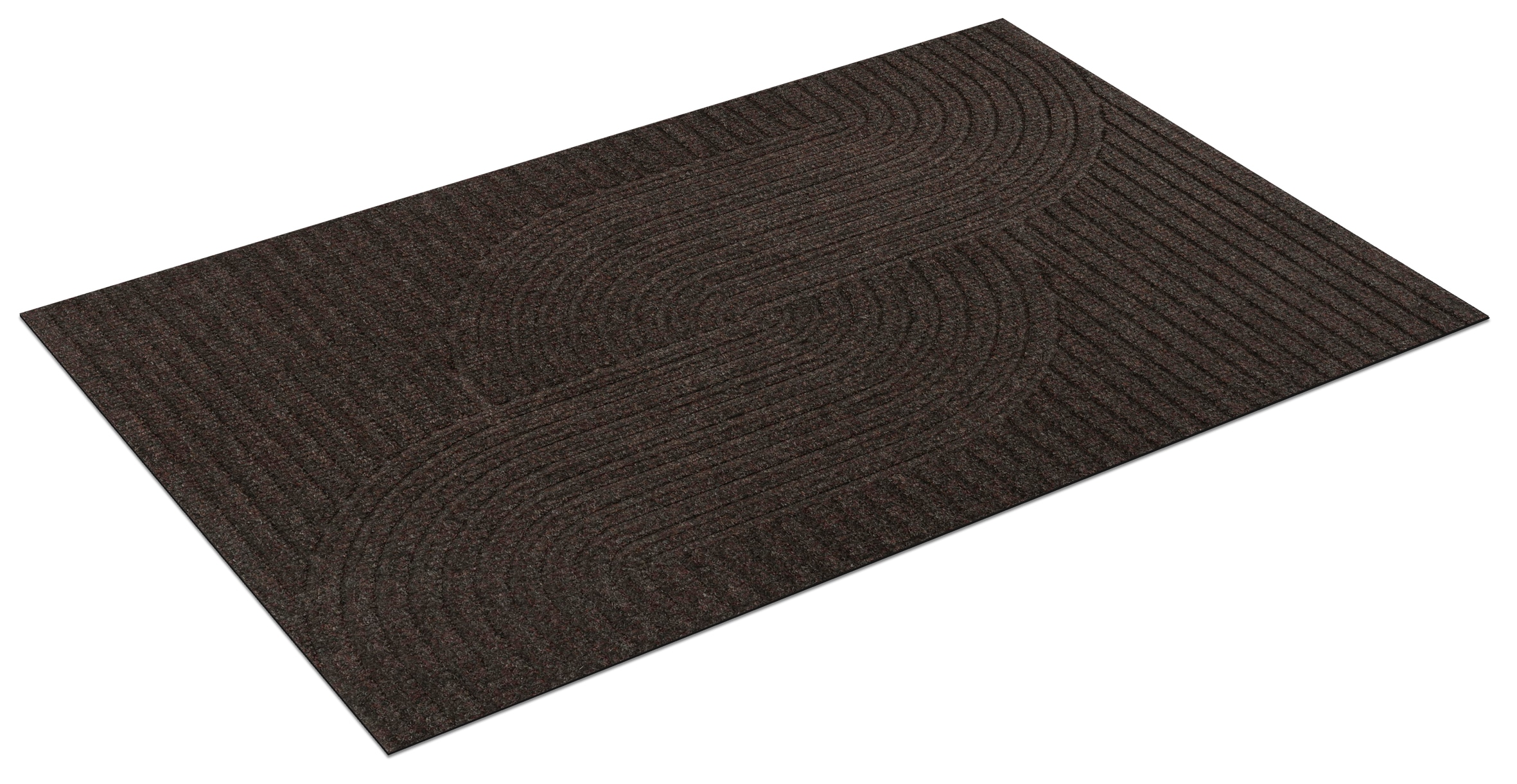 wash+dry by Kleen-Tex Fußmatte »Loop dark brown« rechteckig 8 mm Höhe