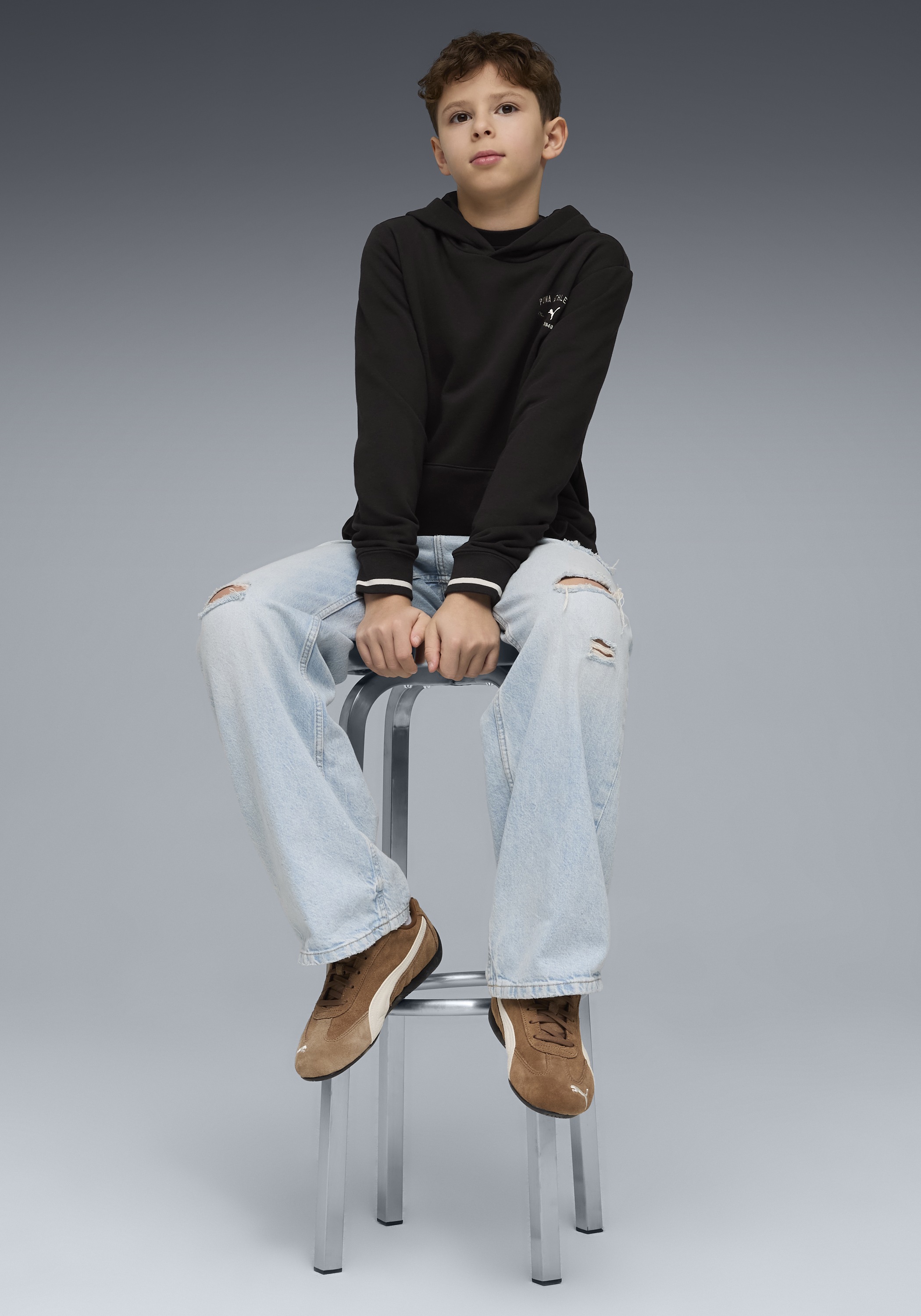 PUMA Kapuzensweatshirt »CLASS GRAPHIC HOODIE TR B«, für Jugendliche, mit Kapuze, Regular Fit, mit Kängurutasche
