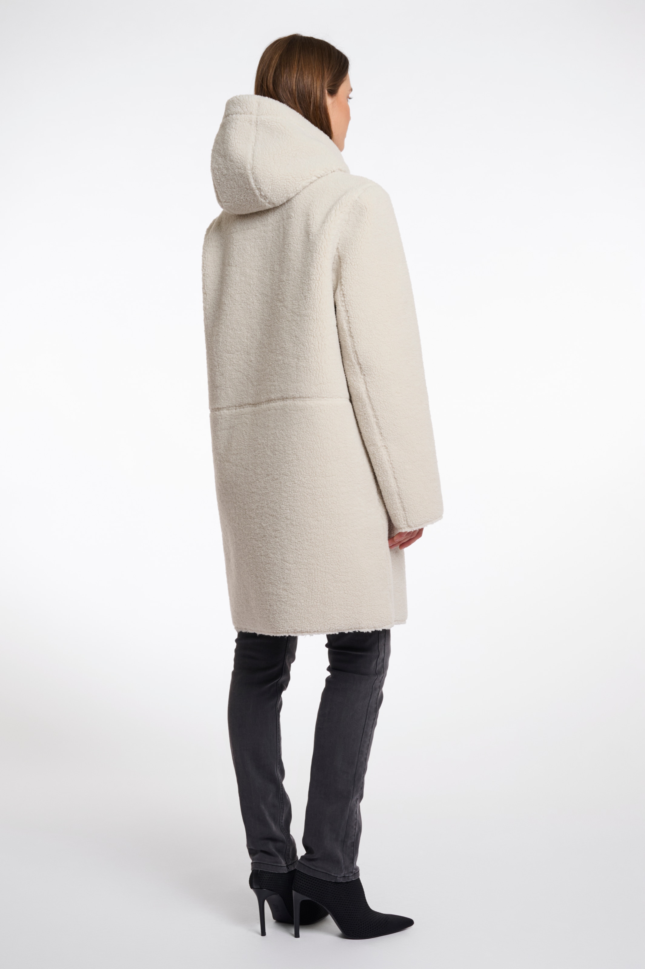 Rino & Pelle Kurzmantel, mit Kunstleder-Details