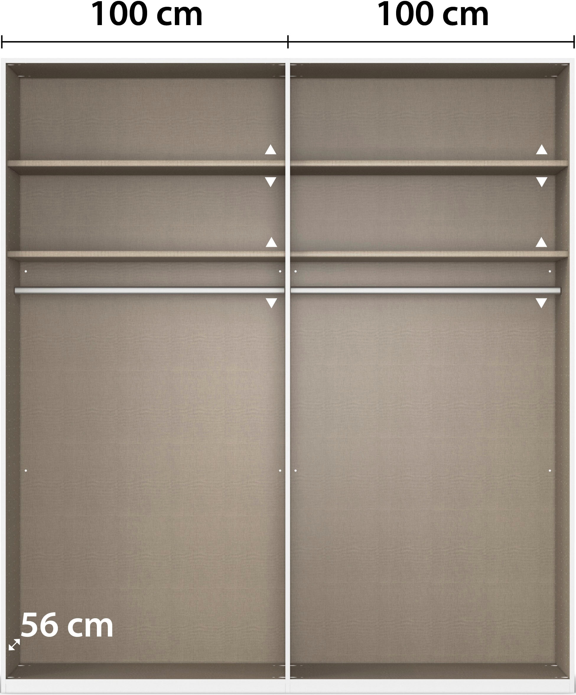 rauch Drehtürenschrank »Kleiderschrank Schrank Garderobe Wäscheschrank BESTSELLER MONTCLAR« 3 Ausstattungen BASIC/CLASSIC/PREMIUM, Breiten 201/251/301/350/400 cm, 