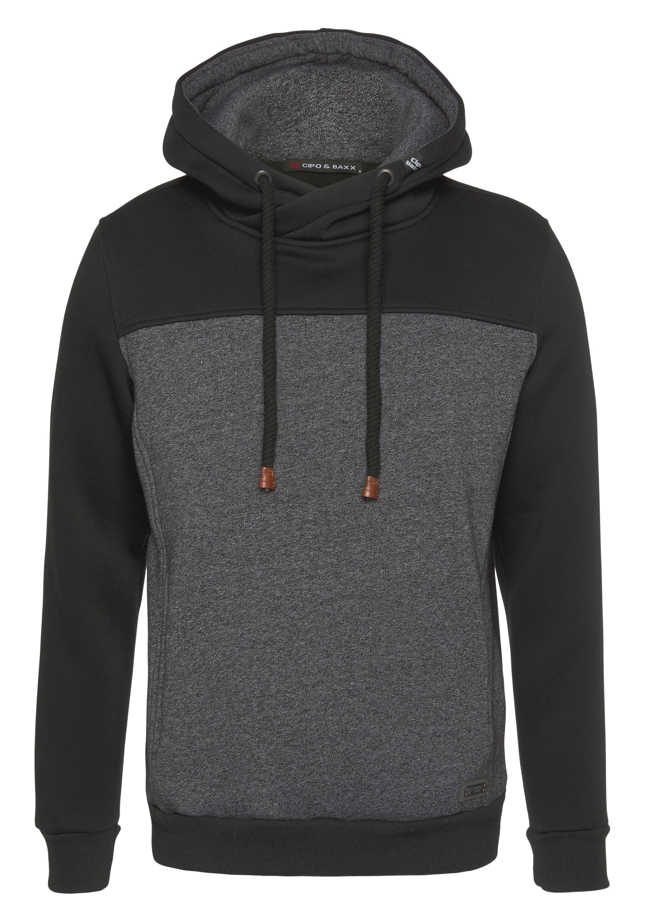 Cipo & Baxx Kapuzensweatshirt, Color Blocking