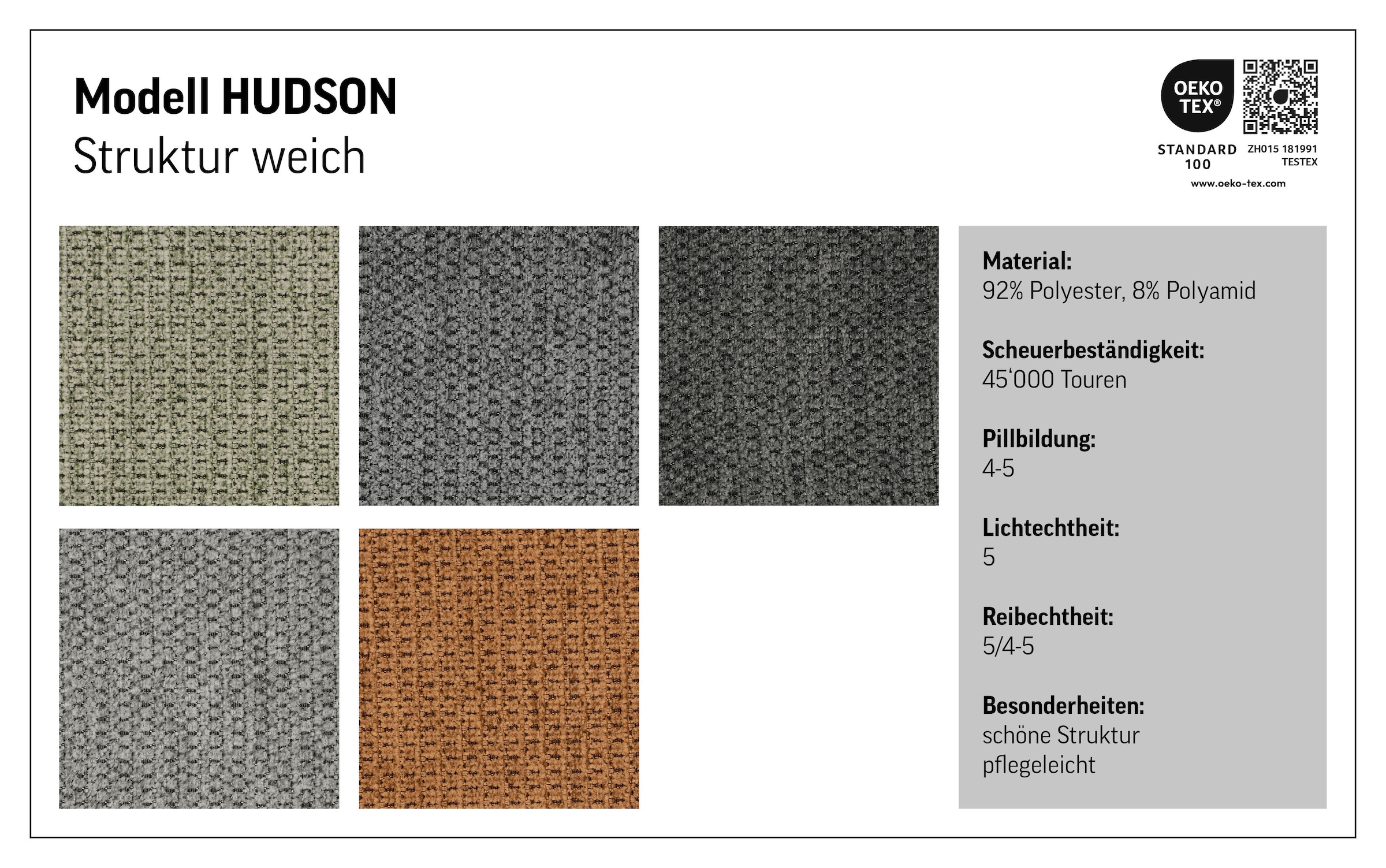 COTTA Ecksofa »Hudson L-Form«, mit Kopfteilverstellung, wahlweise mit Bettfunktion & Bettkasten