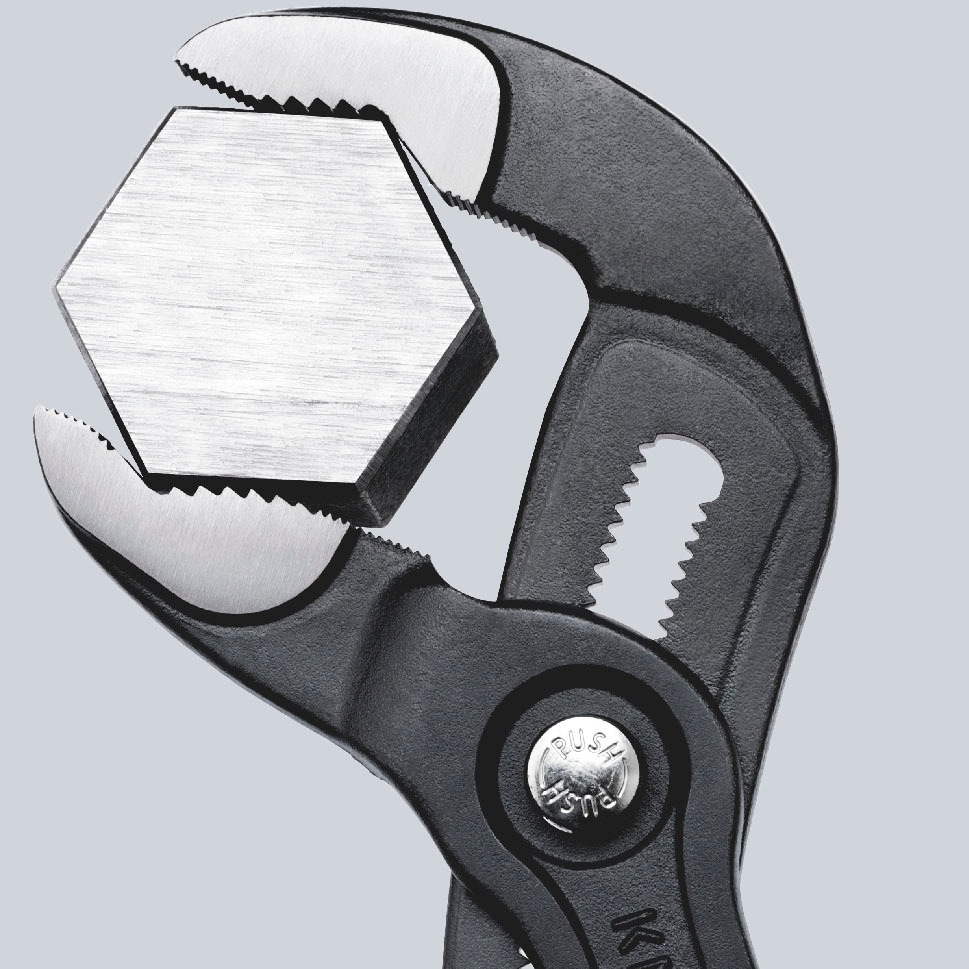 kaufen Knipex grau rutschhemmendem Kunststoff »87 mm 3 Garantie tlg.), online überzogen Hightech«, mit atramentiert, 01 mit (1 Cobra® 180 Wasserpumpenzange 180 | XXL Jahren