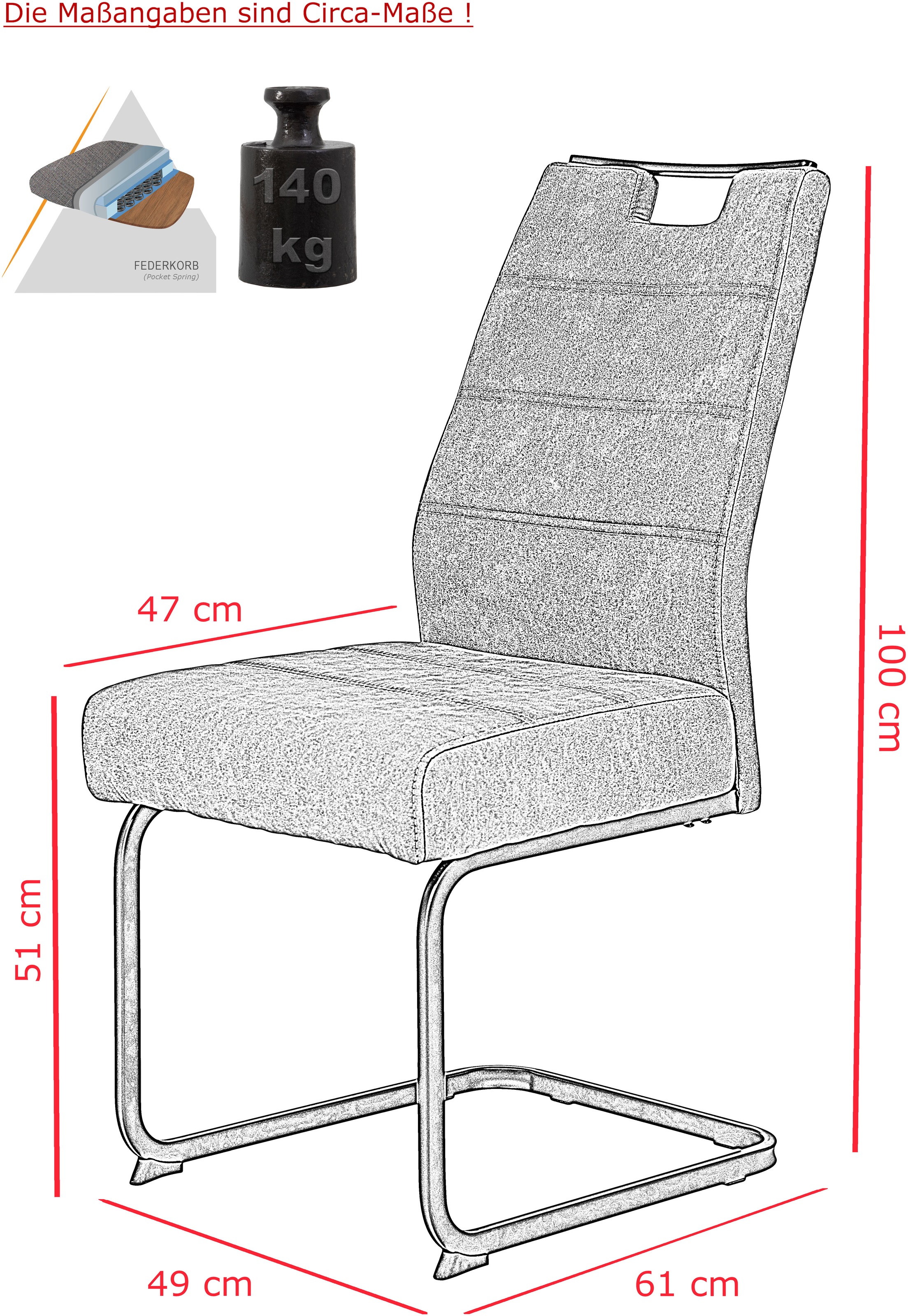 HELA Freischwinger »KERTIN« (Set) 1 Stk.