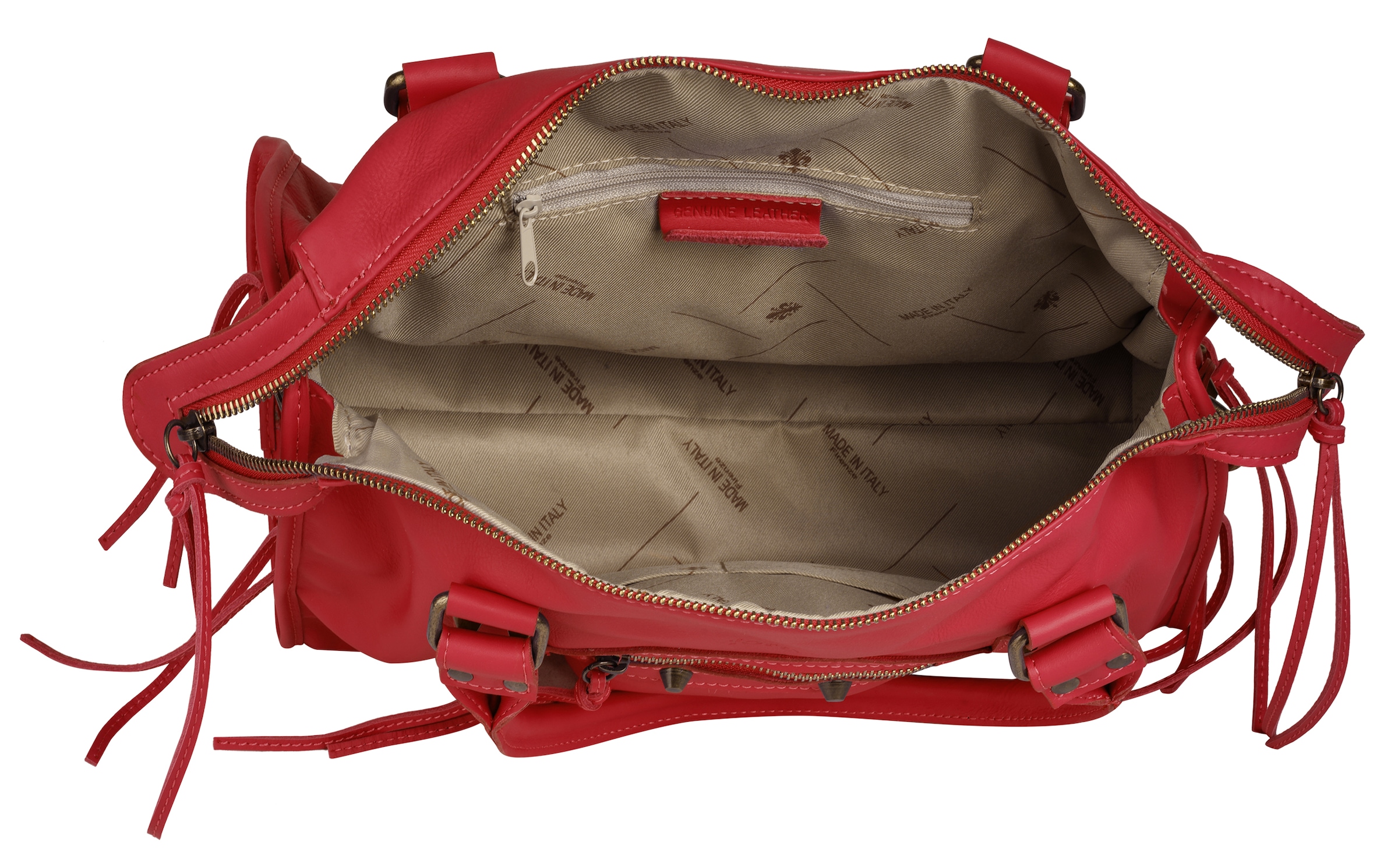 forty° Shopper, echt Leder, Made in Italy