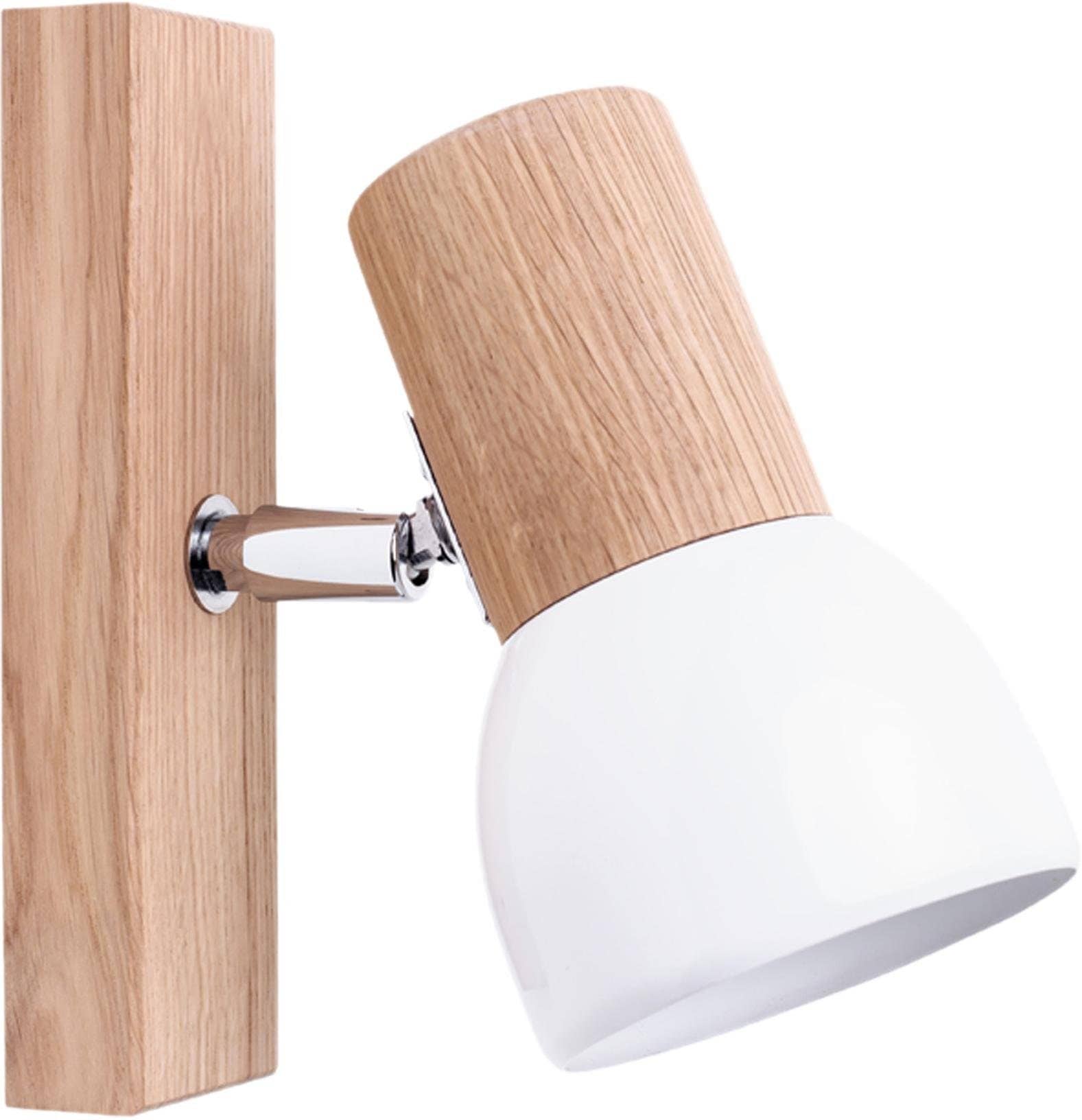 SPOT Light aus XXL 3 aus Naturprodukt Nachhaltig, flammig-flammig, Schirm Garantie kaufen | Metall Wandleuchte mit Eichenholz, 1 »SVENDA«, online Jahren