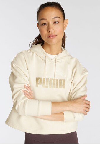 PUMA Kapuzensweatshirt »ESS+ Cropped Metallic Logo Hoodie« kaufen