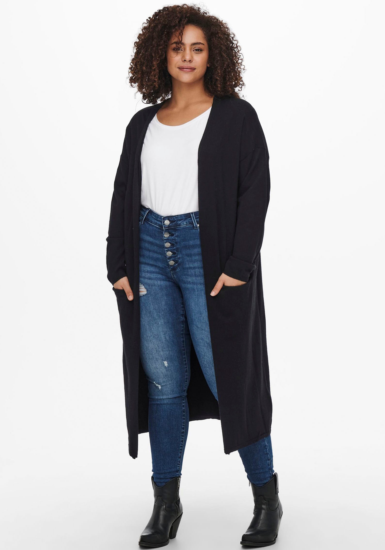 ONLY CARMAKOMA Longstrickjacke »CARESLY LS OPEN LONG CARDIGAN NP KNT« kaufen