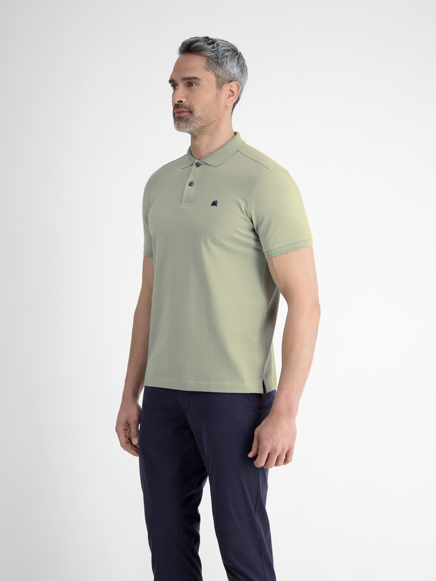 LERROS Poloshirt »LERROS Basic Poloshirt für Herren, unifarben«