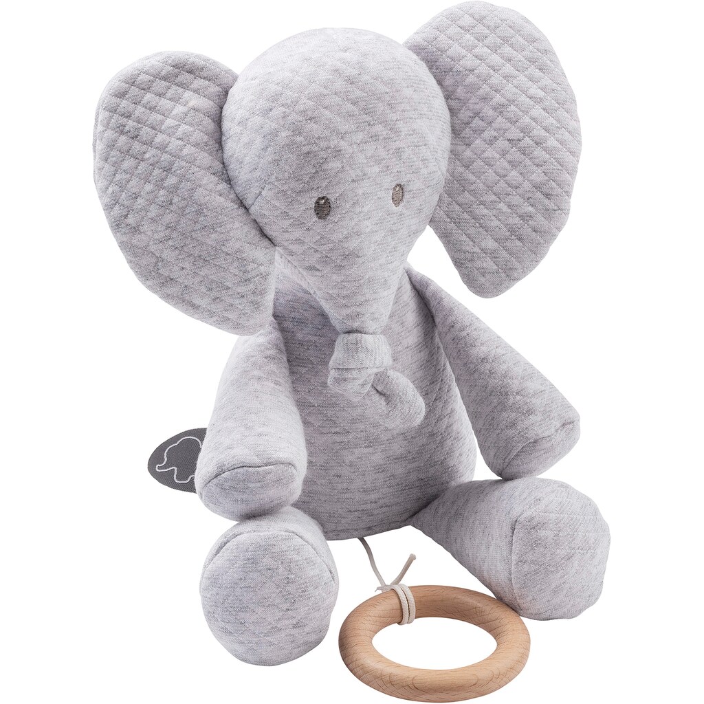 Nattou Spieluhr »Tembo, Elefant, 28 cm«, Jacquard grau
