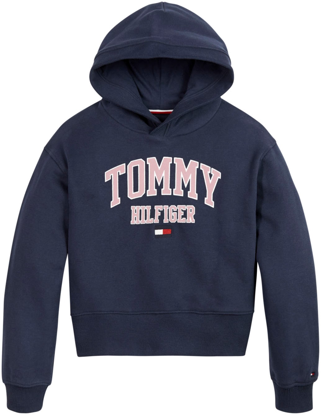Tommy Hilfiger Kapuzensweatshirt »ESSENTIAL VARSITY HOODIE«, in kurzer Form  bei ♕