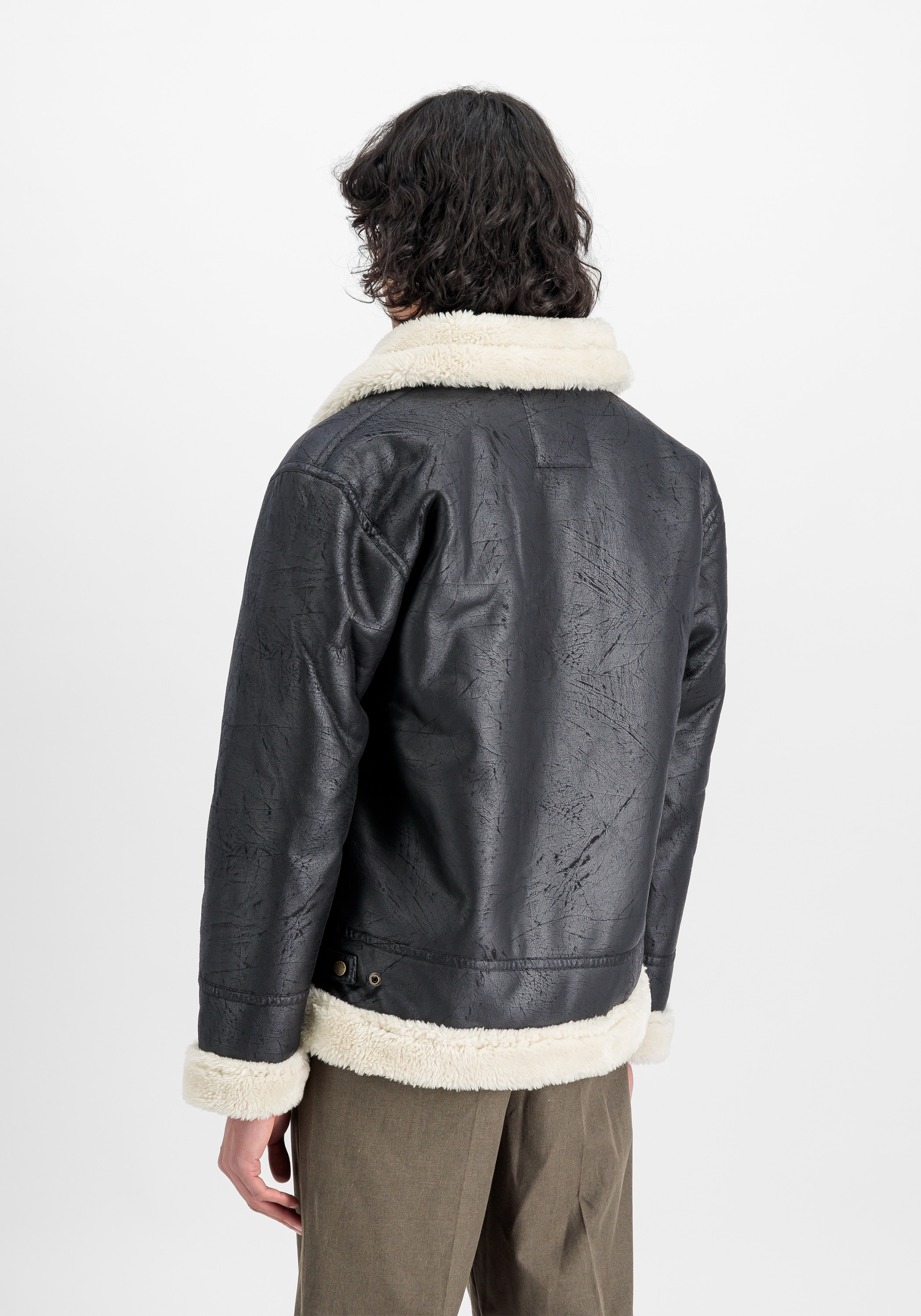 Alpha Industries Lederjacke »B-3 Faux Leather«