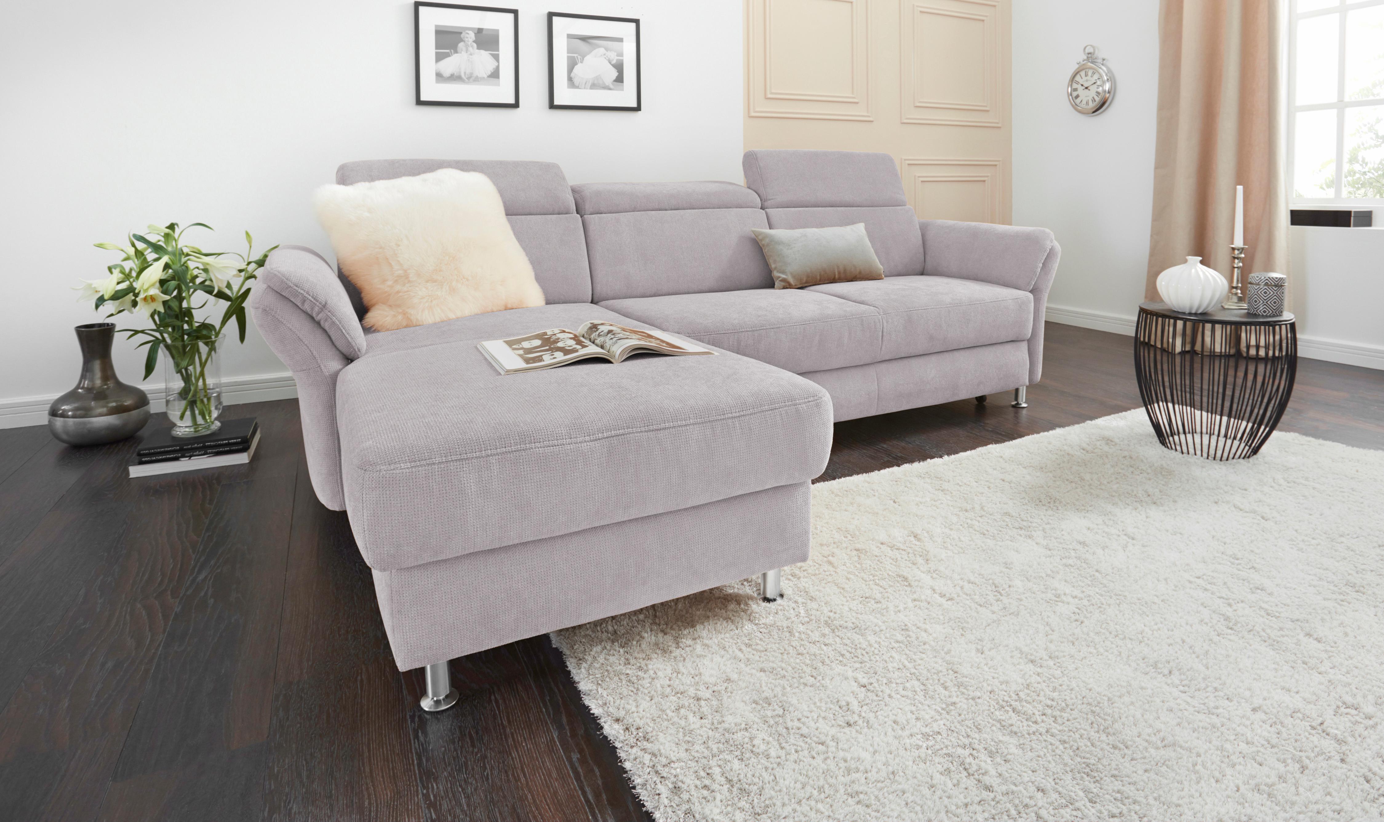 sit&more Ecksofa "Avignon L-Form" Kopfteilverstellung, wahlweise mit Schlaffunktion und Bettkasten