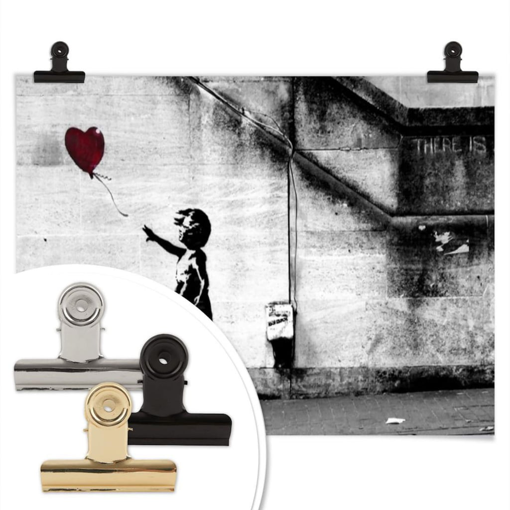 Wall-Art Poster »Graffiti Bilder Girl with balloon«, Menschen, (1 St.)