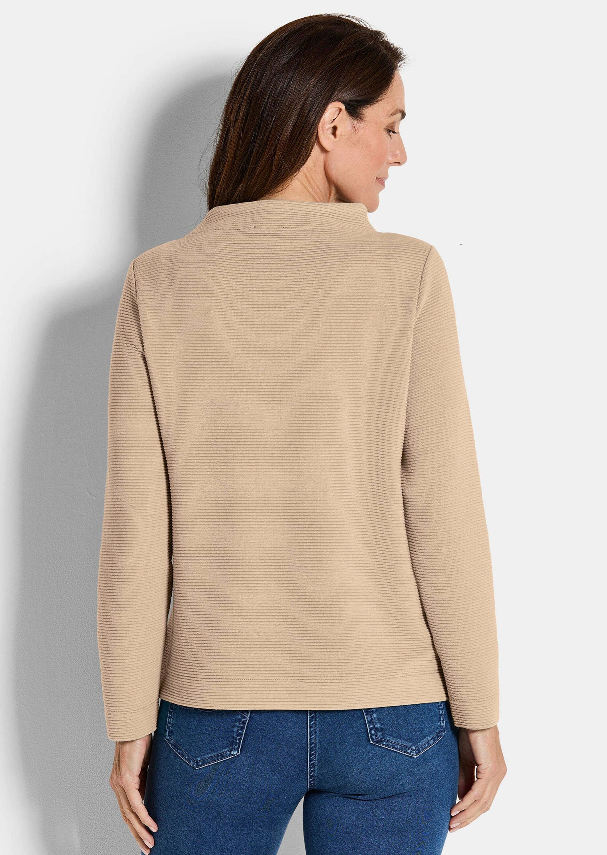 GOLDNER Rundhalspullover »Langarm Ottoman-Design, Turtleneck«