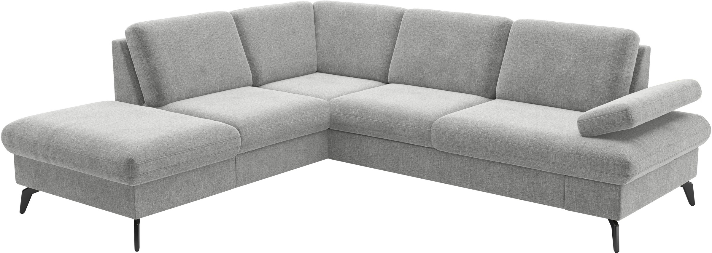 sit&more Ecksofa »Morris Jubi L-Form, B: 238 cm«, mit Armteilfunktion & 1 Zierkissen, optional Bettfunktion