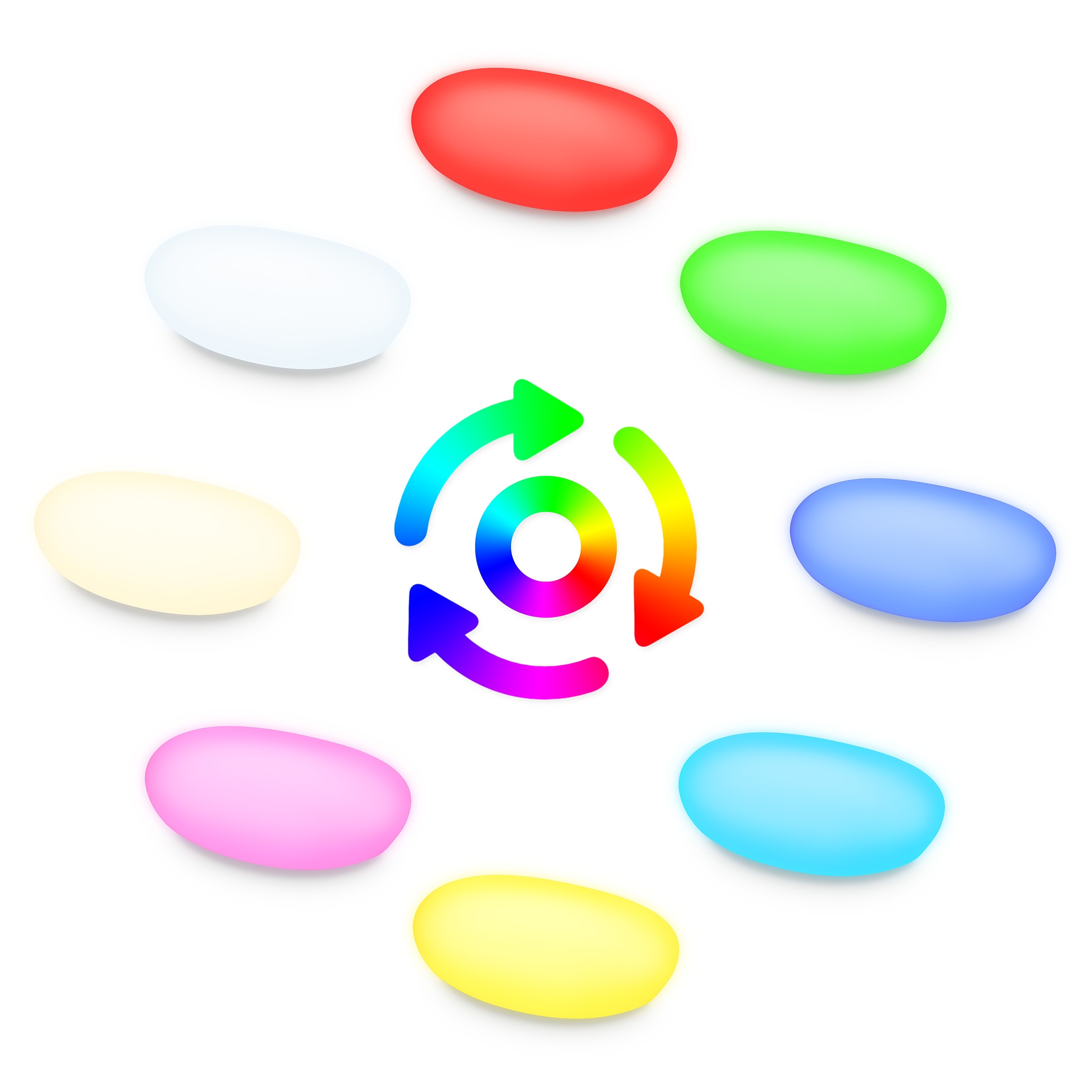 my home LED Solarleuchte »Elowyn, LED-Solar Steinleuchte 50 cm« LED-Modul 1 Stk. RGB | Warmweiß mit Erdspieß