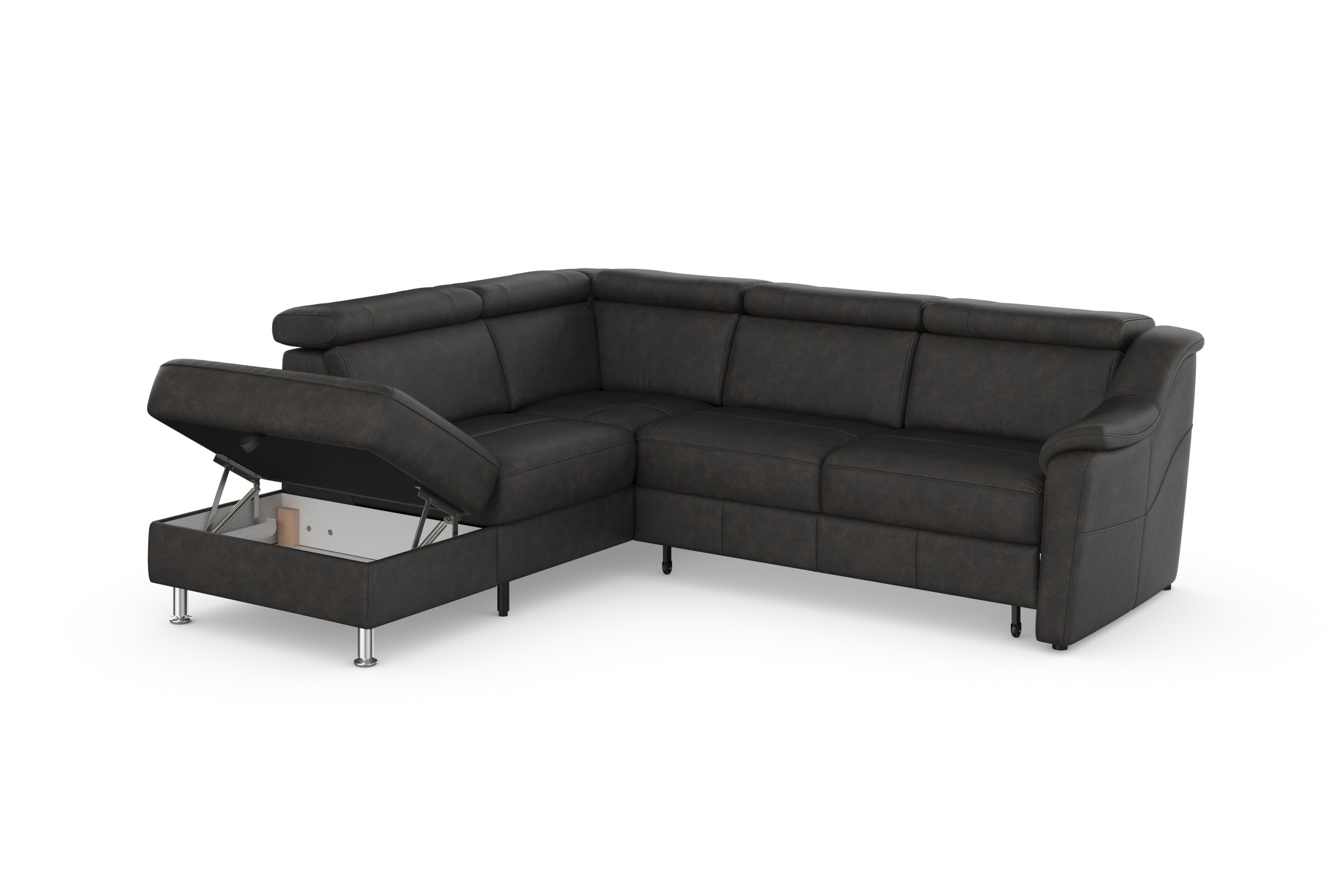 sit&more Ecksofa »Freetown L-Form«, inklusive Kopfteilverstellung und komfortablem Federkern