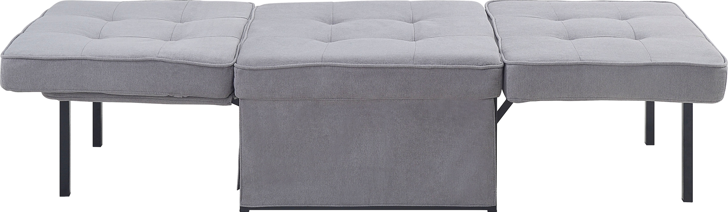ATLANTIC home collection Schlafsofa Finn, wandelbar zum Loungesessel, Relaxliege und Gästebett, inkl. Kissen