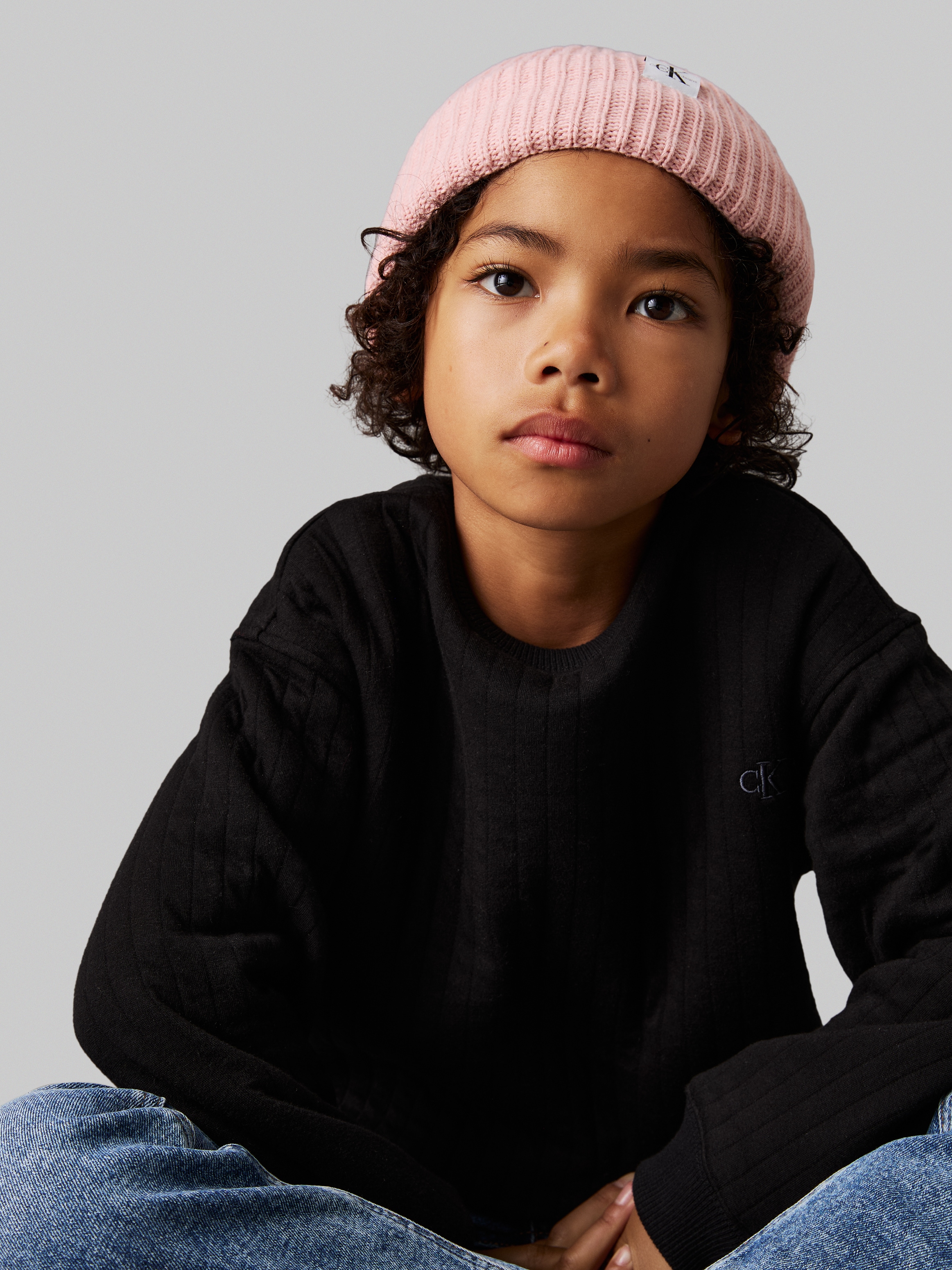 Calvin Klein Jeans Beanie »Monogram Rib Beanie«, mit Logopatch