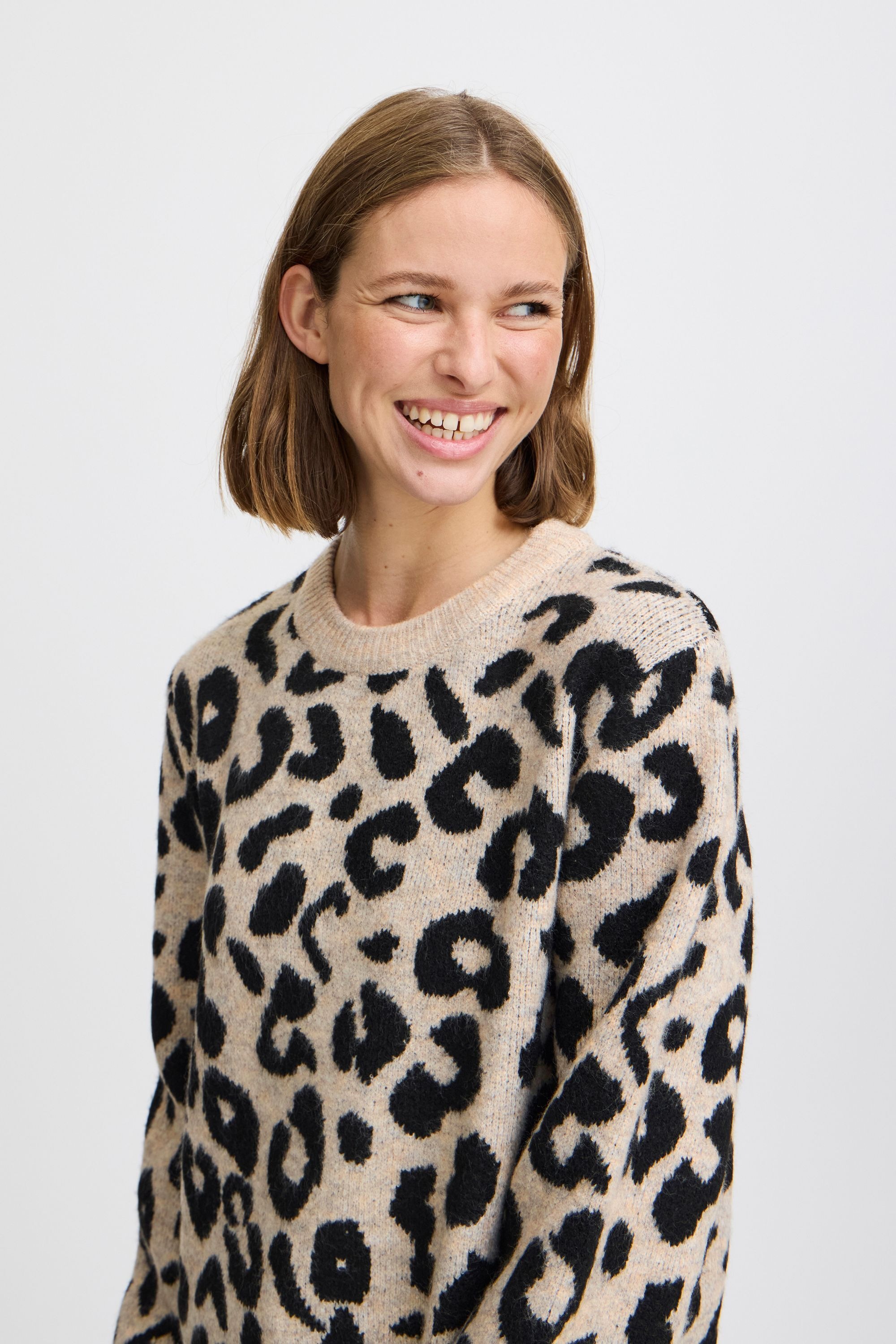 b.young Rollkragenpullover »Rollkragenpullover BYBXMINYA LEOPARD JUMPER -«