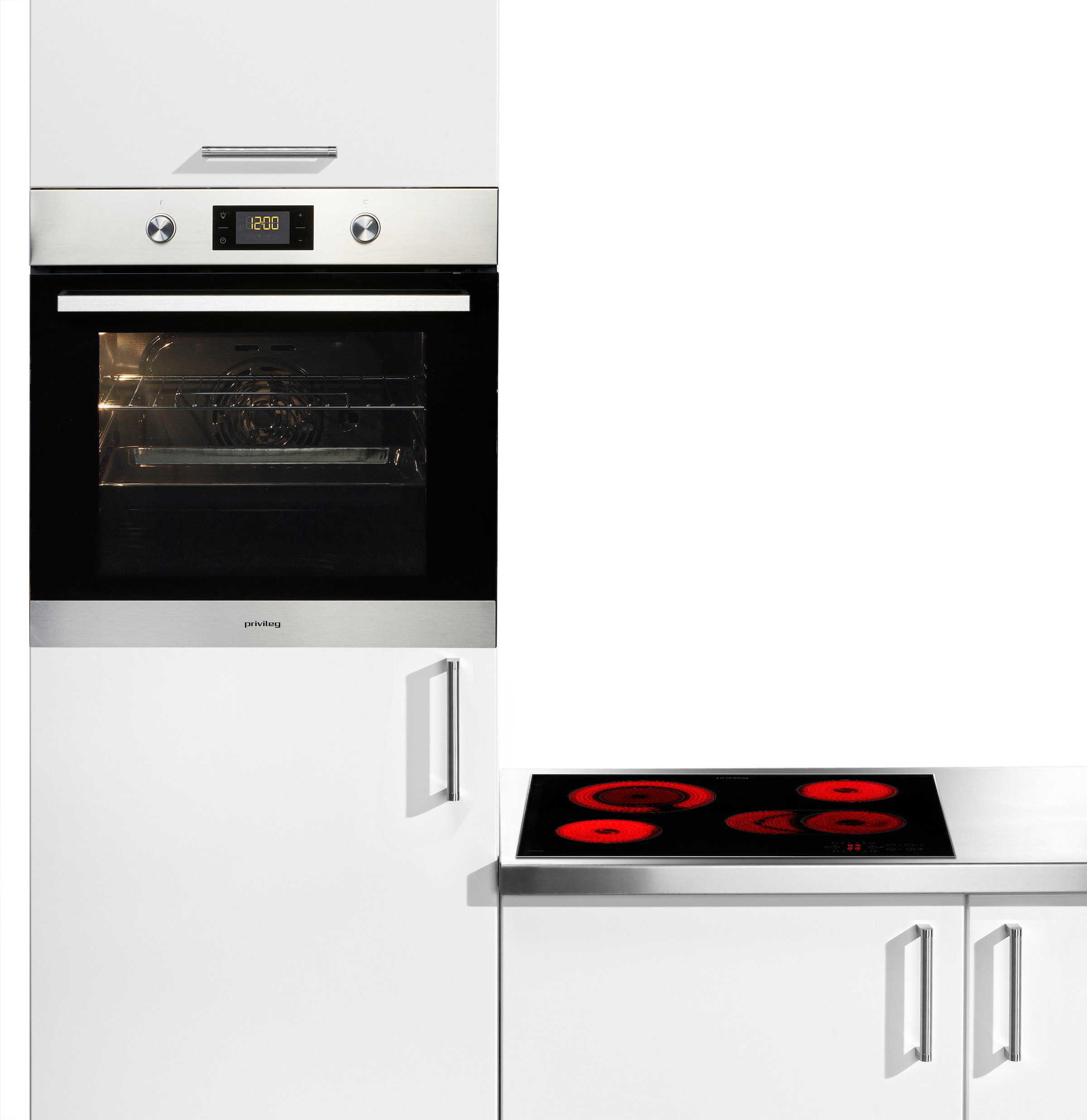 Backofen-Set »PBWR6 OP8V2 IN«, mit 2-fach-Teleskopauszug, Pyrolyse-Selbstreinigung,...