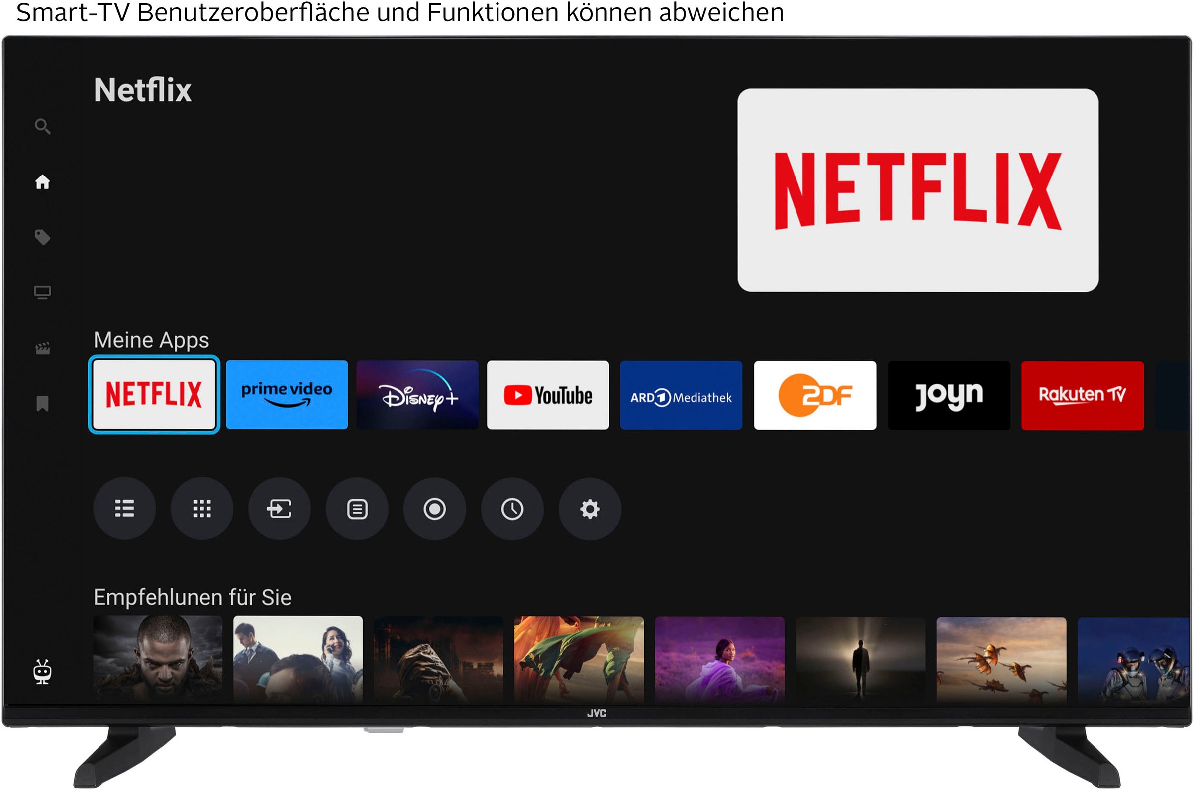 JVC LED-Fernseher »LT-43VU3455«, 4K Ultra HD, Smart-TV