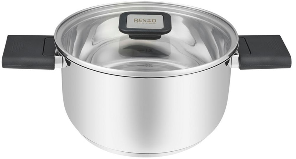 RESTO Kitchenware Kochtopf »Anser, energiesparend und spülmaschinenfest, im Geschenkkarton« 2 Stk. tlg. Edelstahl 18/10