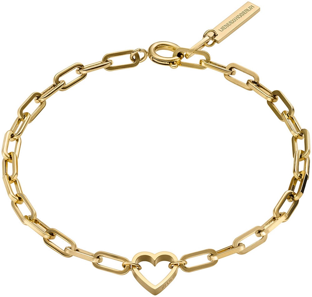 Liebeskind Berlin Armband »Schmuck Geschenk Edelstahl Armkette Herz, LJ-0343-B-20, LJ-0344-B-20«
