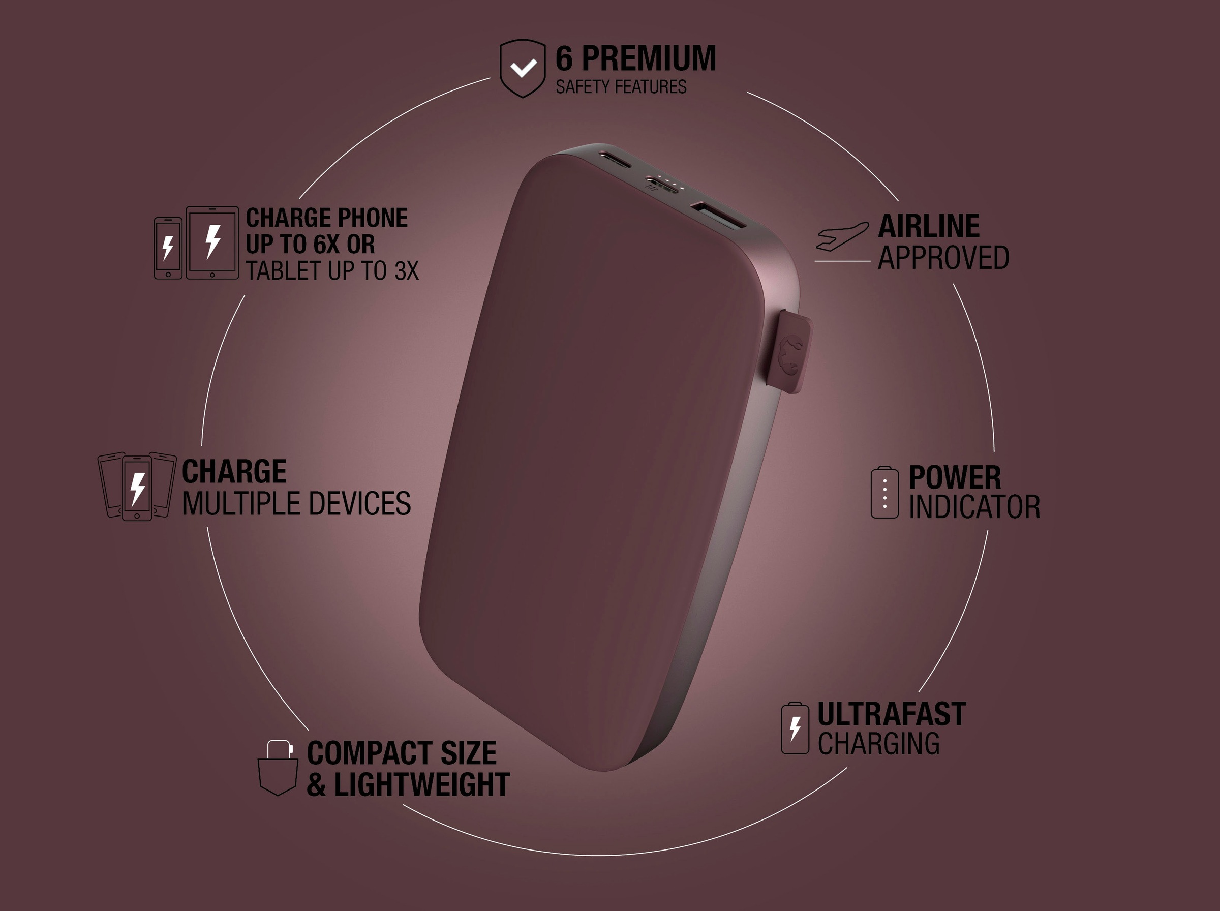 Fresh´n Rebel Powerbank »Power Pack 18000mAh mit USB-C, Ultra Fast Charge & 20W PD«