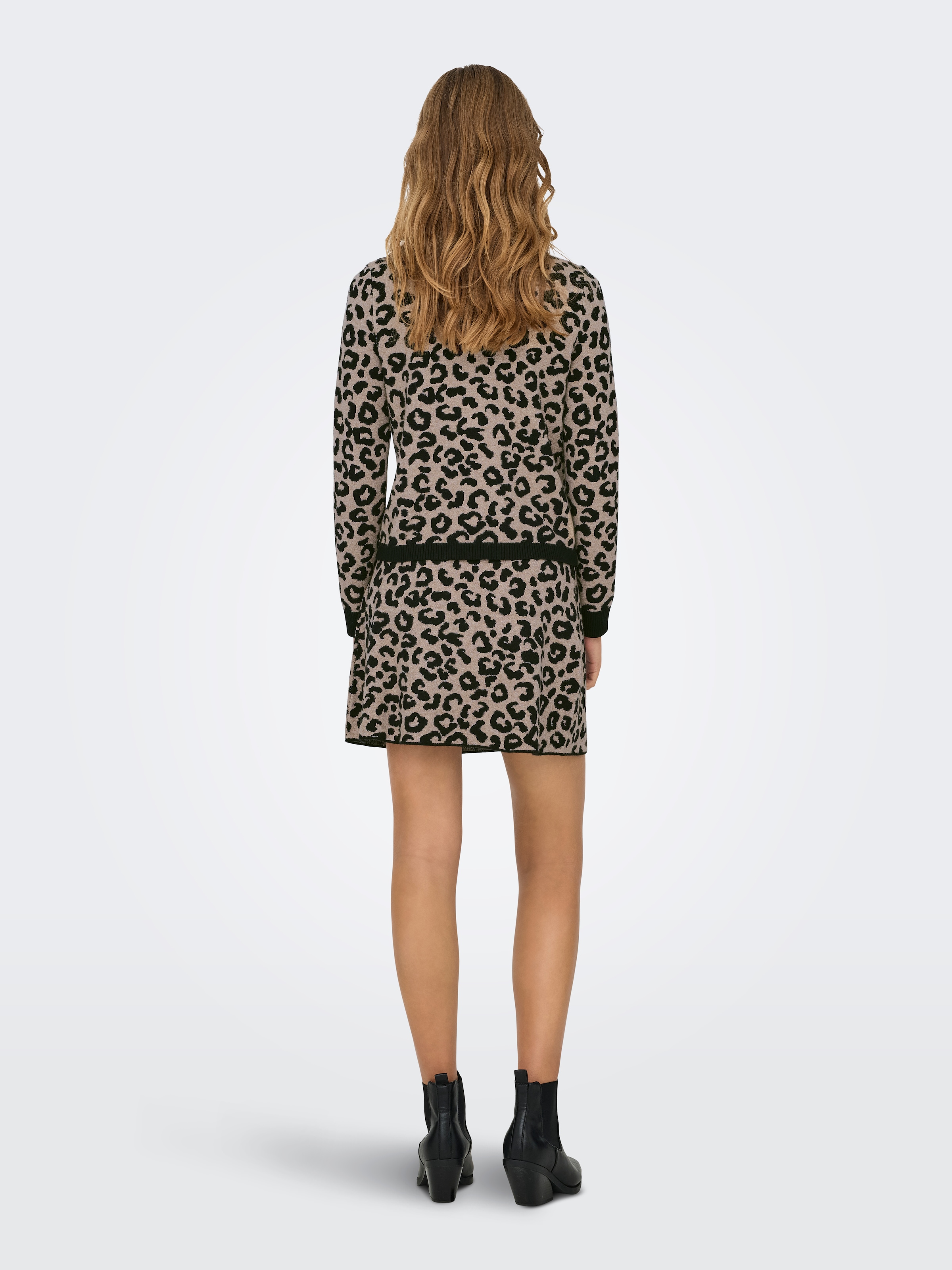 ONLY Strickjacke »ONLANNY LS O-NECK LEO CARDIGAN EX KNT«