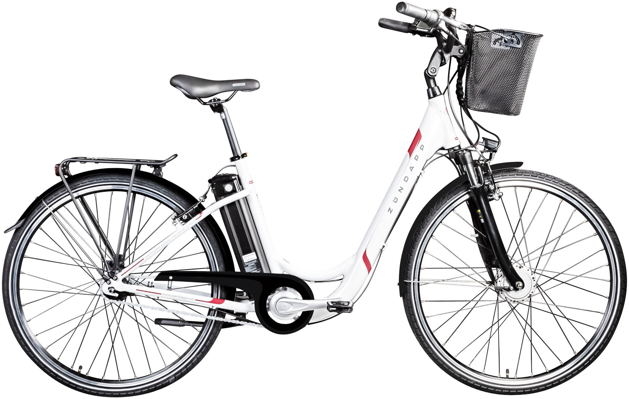 E-Bike »Z517«, 7 Gang, Frontmotor 250 W, E Bike Damenfahrrad 28 Zoll 155 - 190 cm mit...