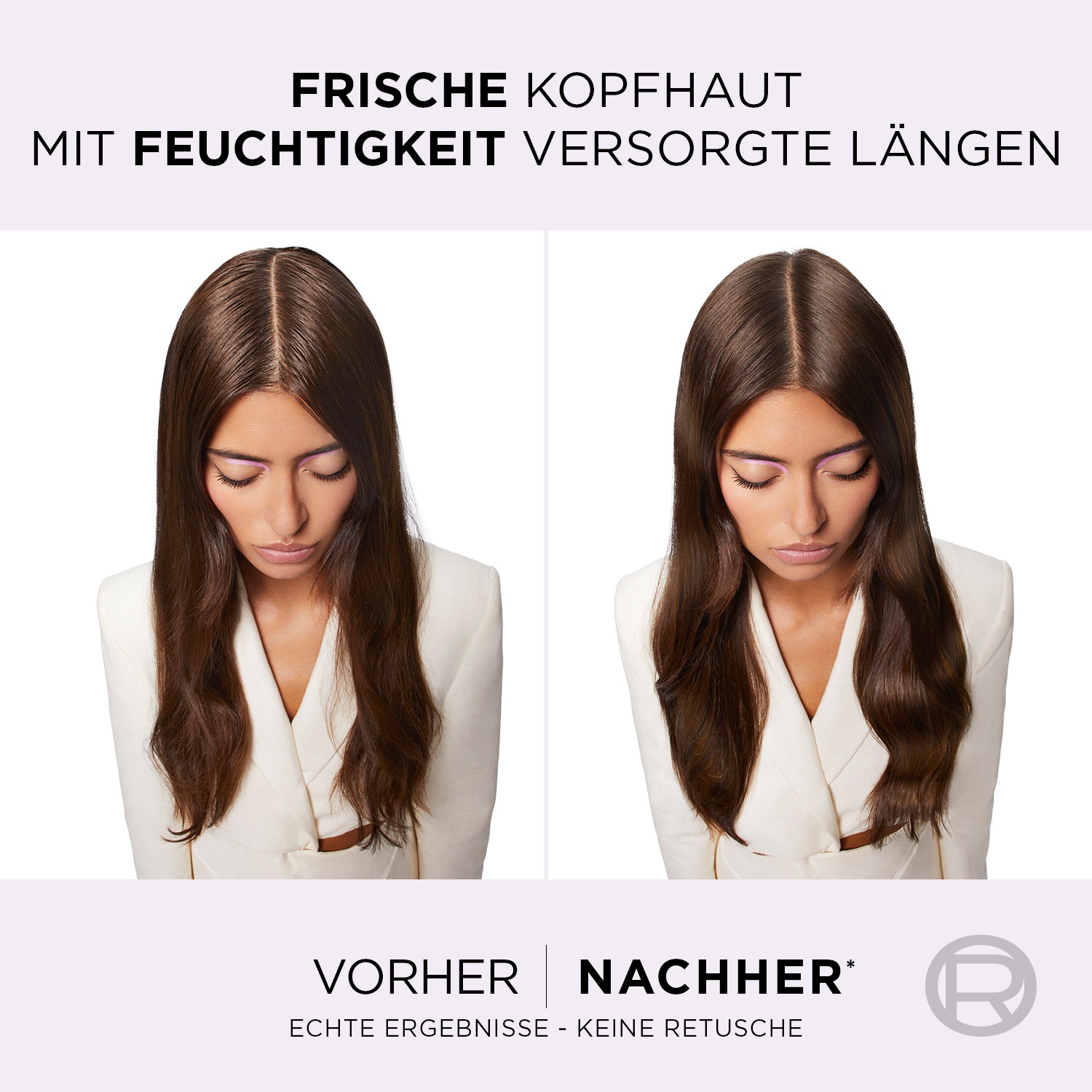 L'ORÉAL PARIS Haarshampoo »L'Oréal Paris Elvital Hydra Hyaluronic Pure Shampoo«, (Packung, 6 tlg.), Reinigt fettige Kopfhaut, spendet bis zu 72h Feuchtigkeit für Längen.
