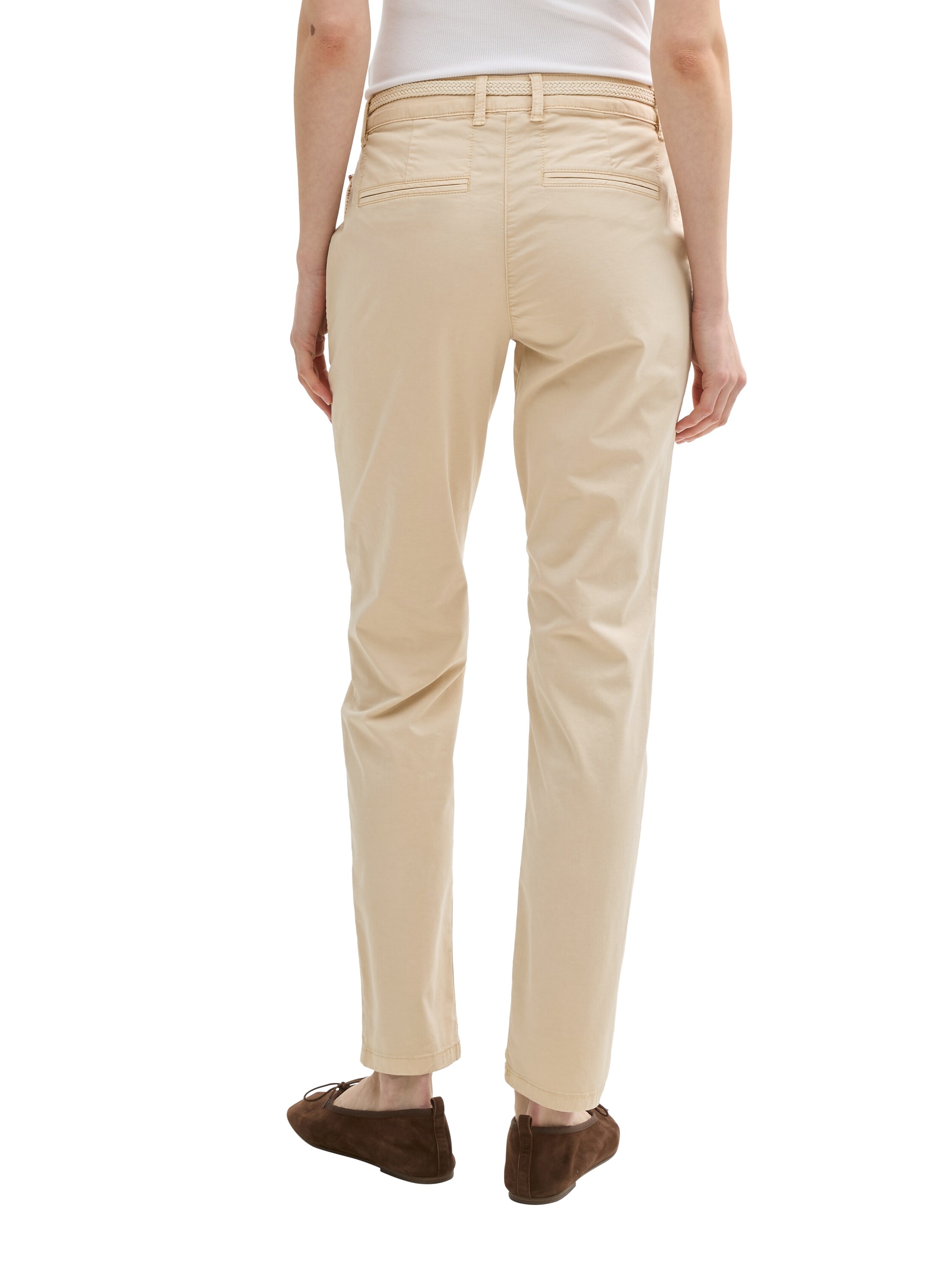 TOM TAILOR Chinohose, mit Gürtel