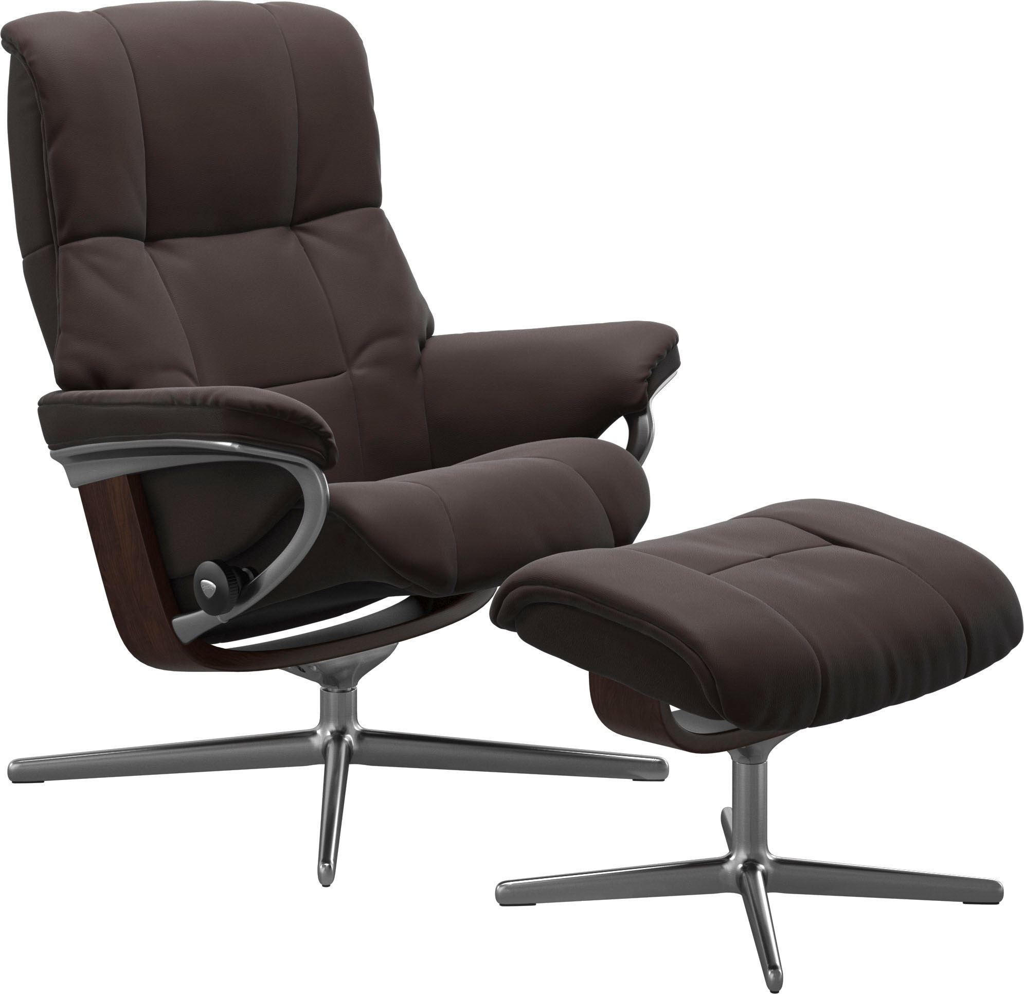Stressless® Relaxsessel »Mayfair«, mit Cross Base, Größe S, M & L, Holzakzent Braun