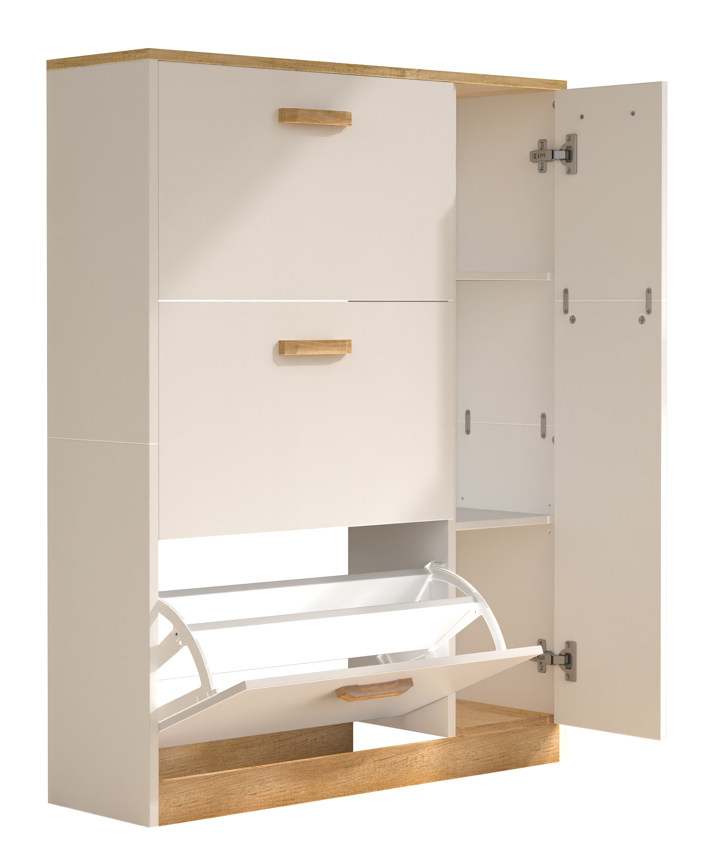 VCM Schuhschrank »Holz Schuhregal Schuhschrank Schuhkipper Halom L«