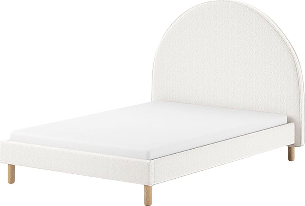 Moon lit 140x200 blanc boucle