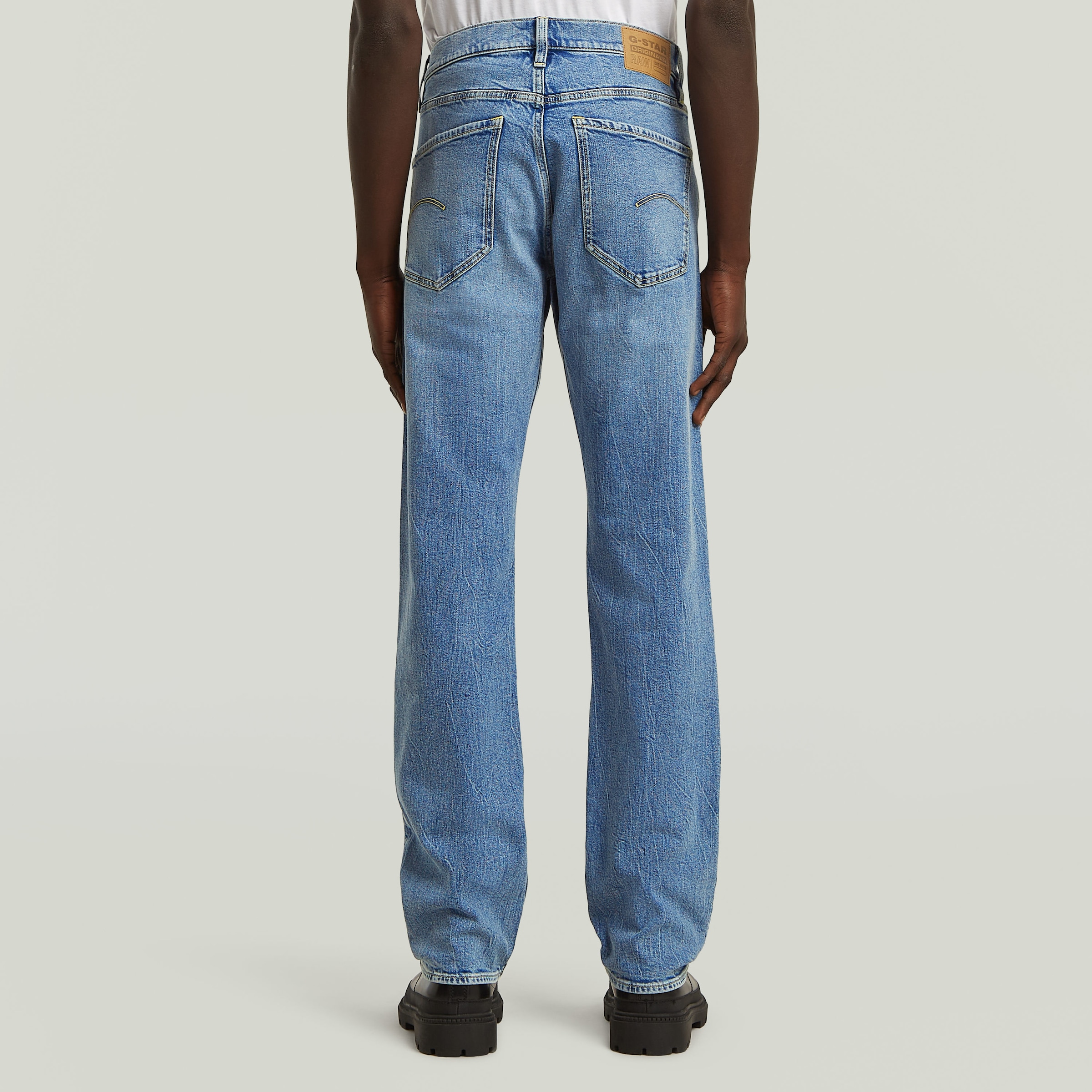 G-STAR Straight-Jeans »Mosa Straight« mit hellen Nähten